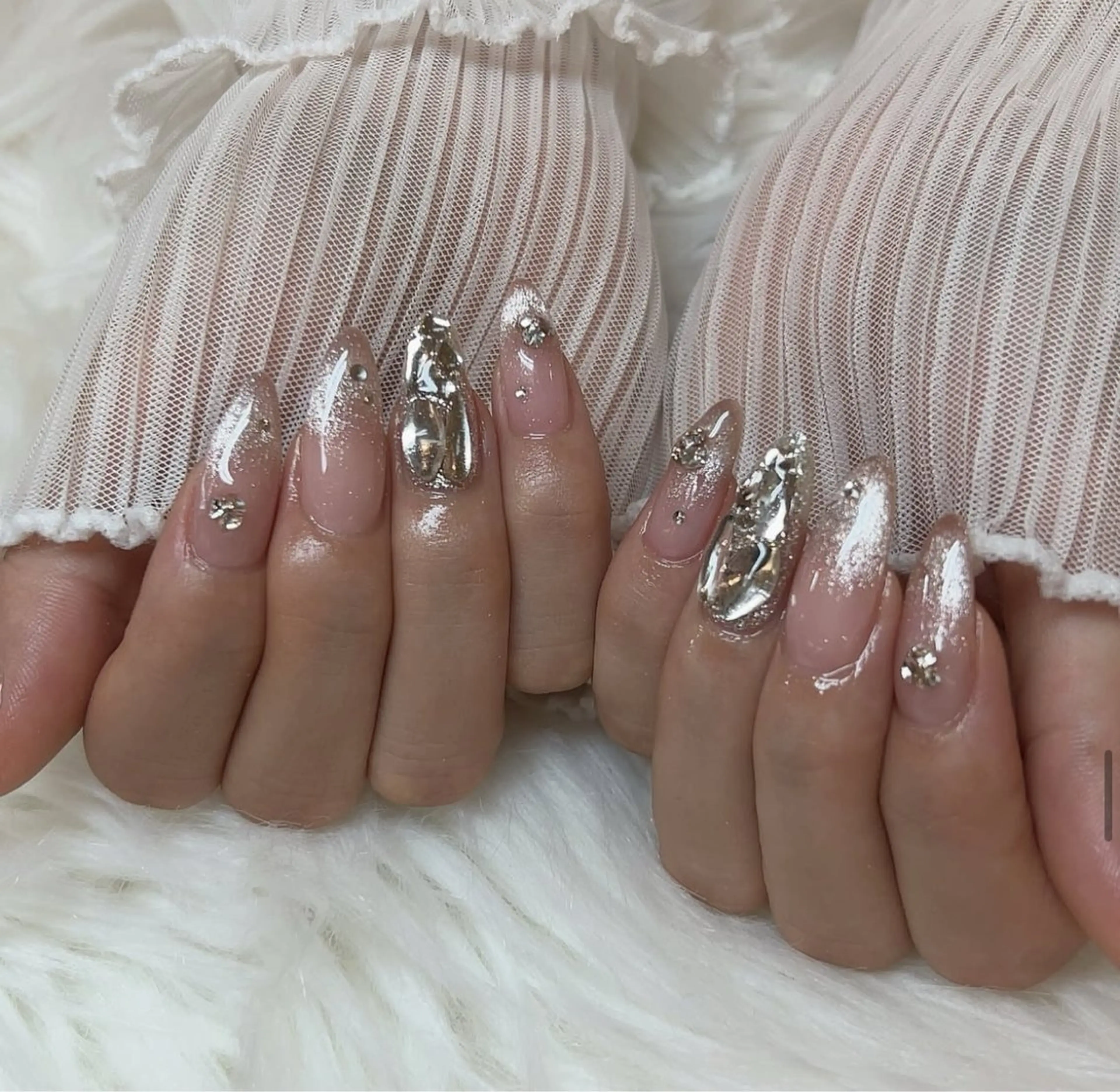 ネイル アートネイル フラワーネイル フレンチネイル ジェルネイル グラデーション ハンドネイル Ryu Nail NekoChanのネイルデザイン