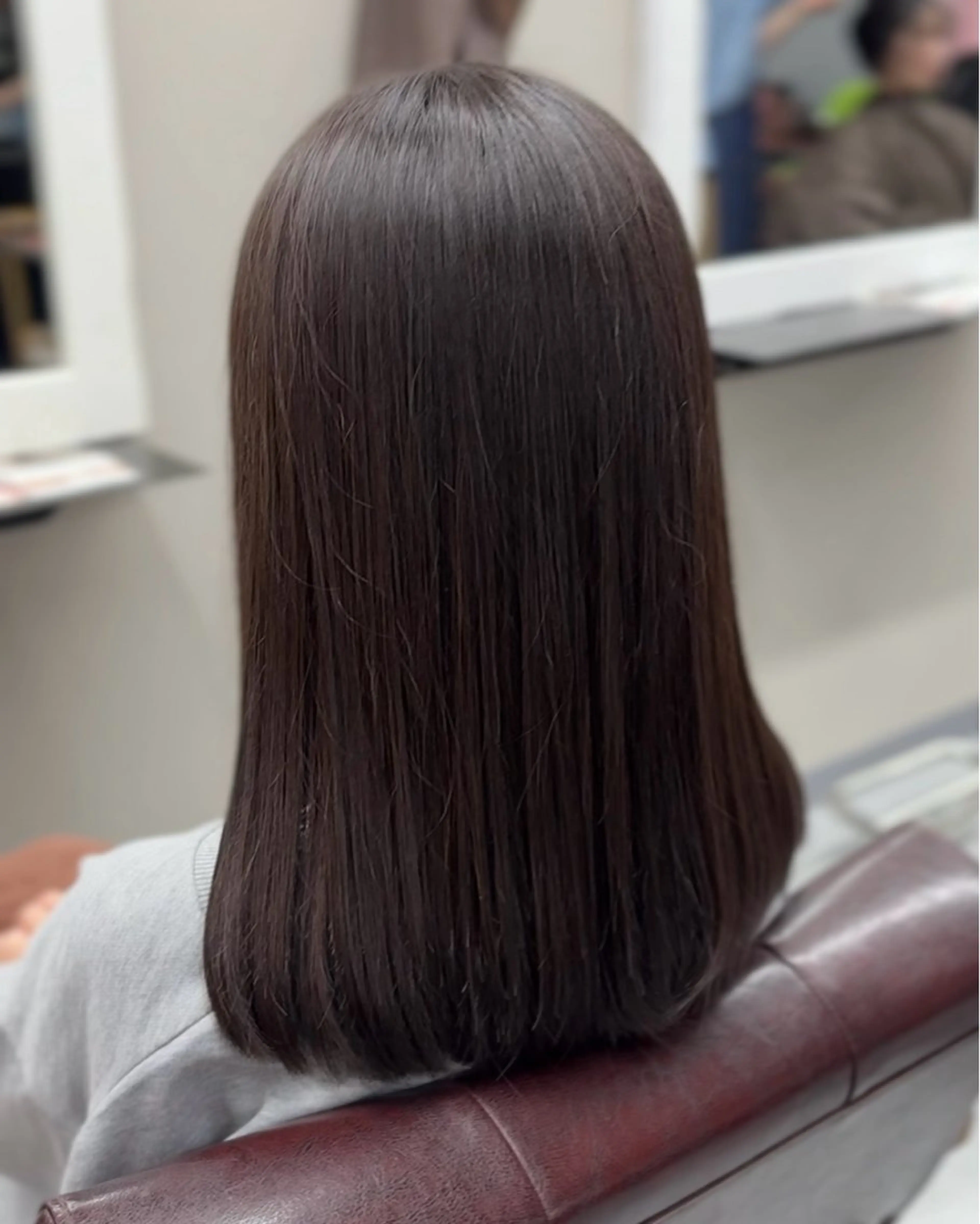 ロング 縮毛矯正 黒木 爽空のヘアスタイル