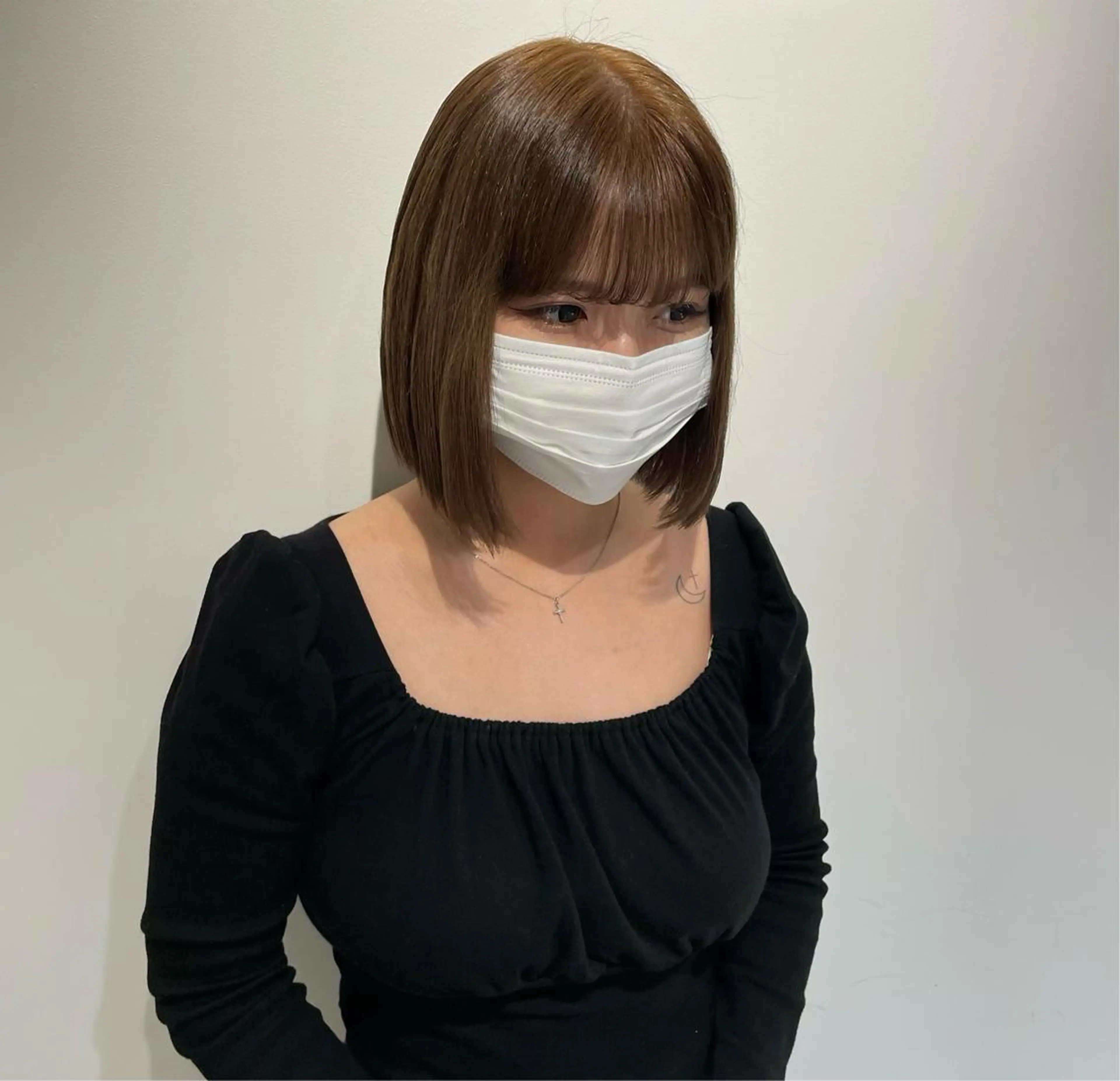 ミディアム カラー レイヤーカット 韓国風/yukinoのヘアスタイル