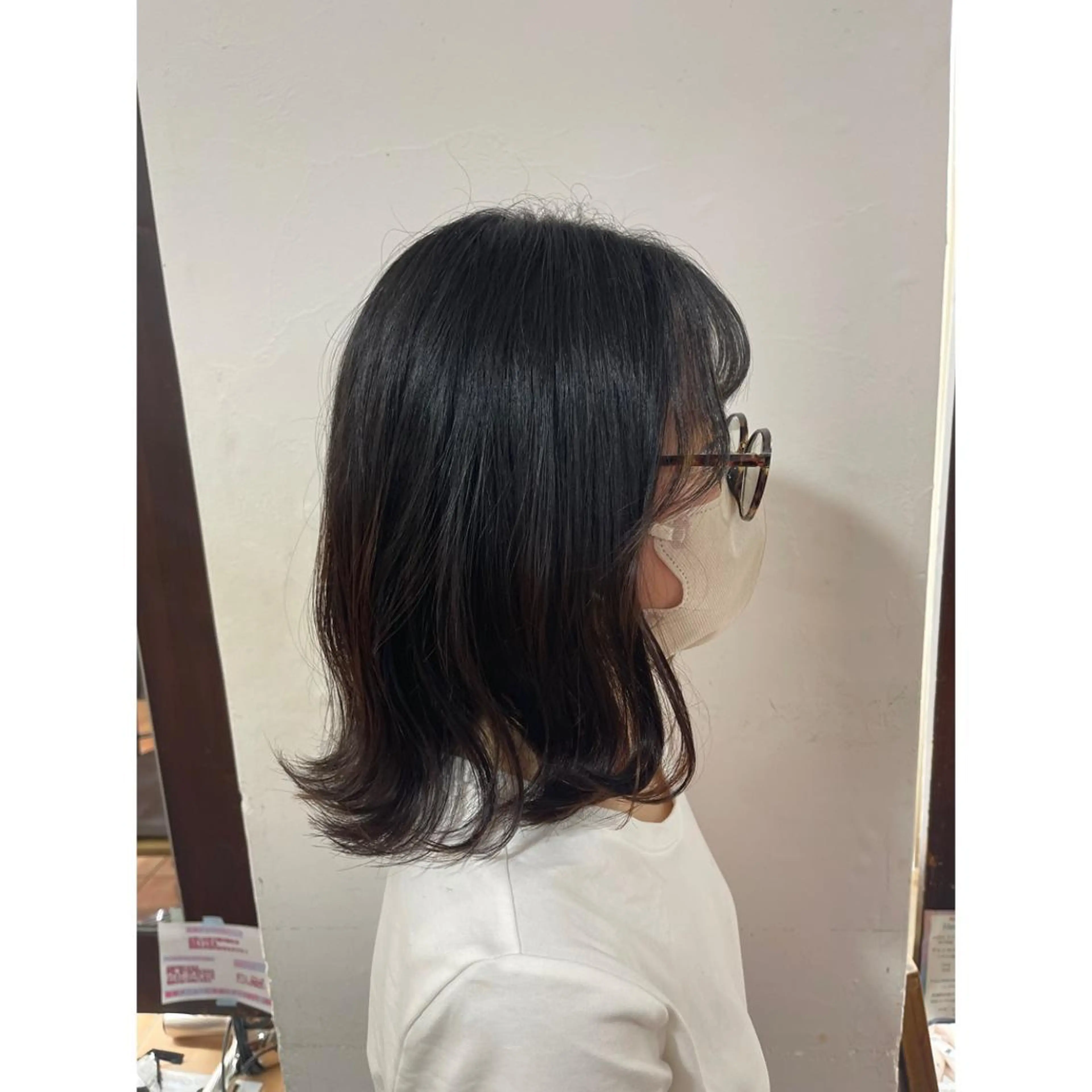 ミディアム パーマ ヘアアレンジ ヘアカラー トリートメント 🦋エクステ/透明感 カラー🦋宮川莉央のヘアスタイル