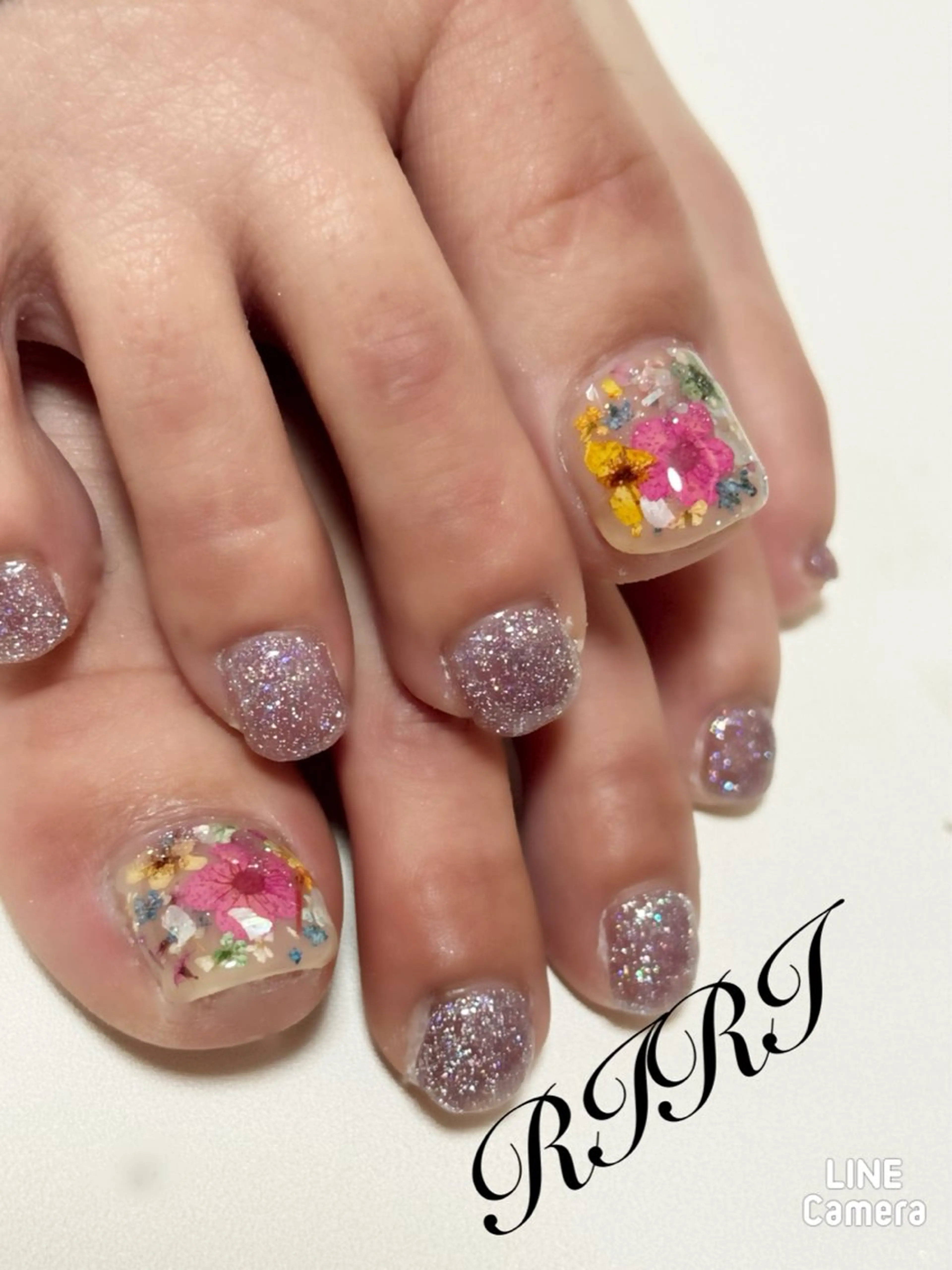 ネイル オーロラネイル ジェルネイル キラキラネイル 韓国ネイル ミラーネイル ハンドネイル riri オーナーのネイルデザイン