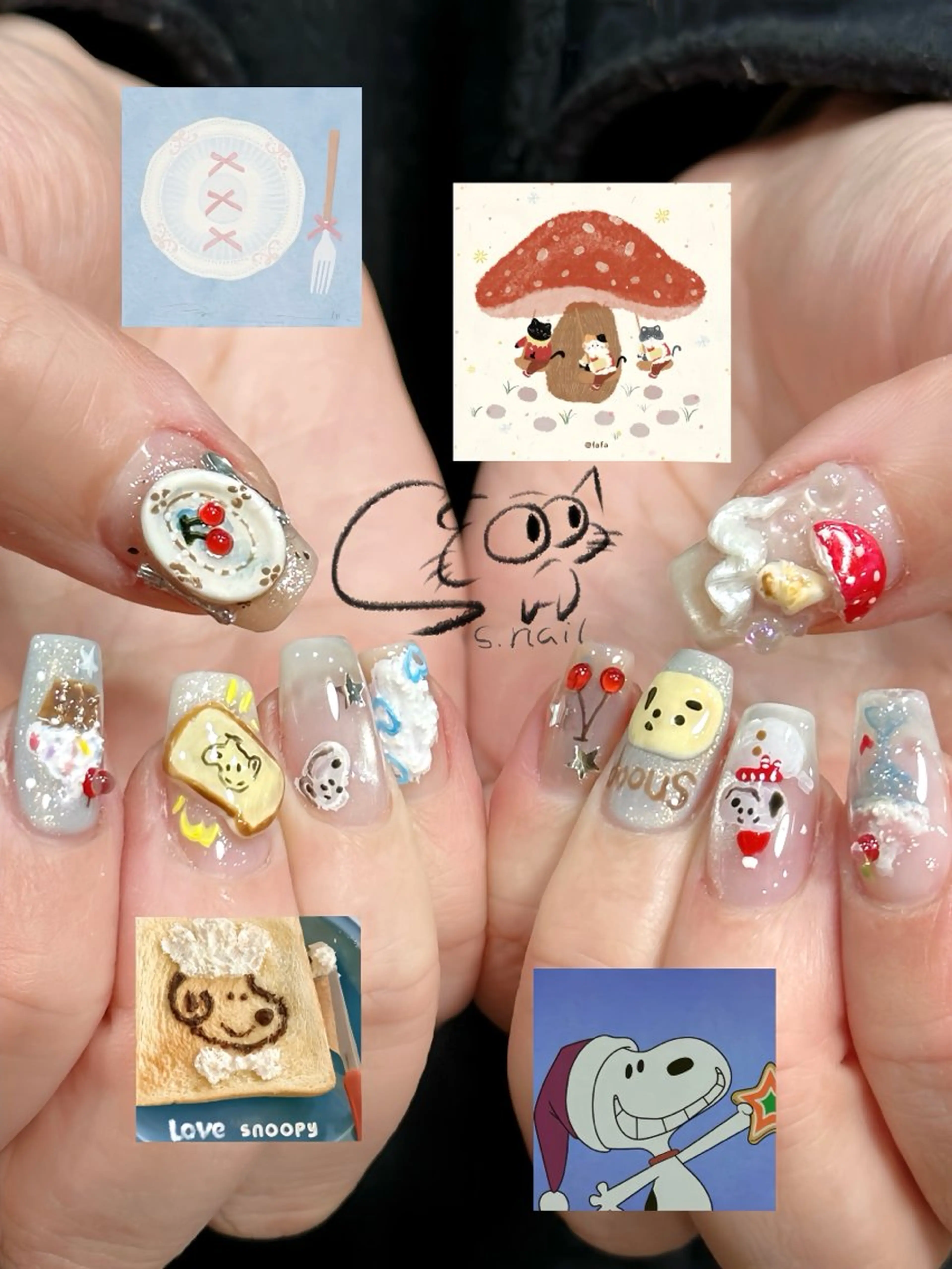 ネイル アートネイル チークネイル フレンチネイル グラデーション マグネットネイル S.nail _のネイルデザイン
