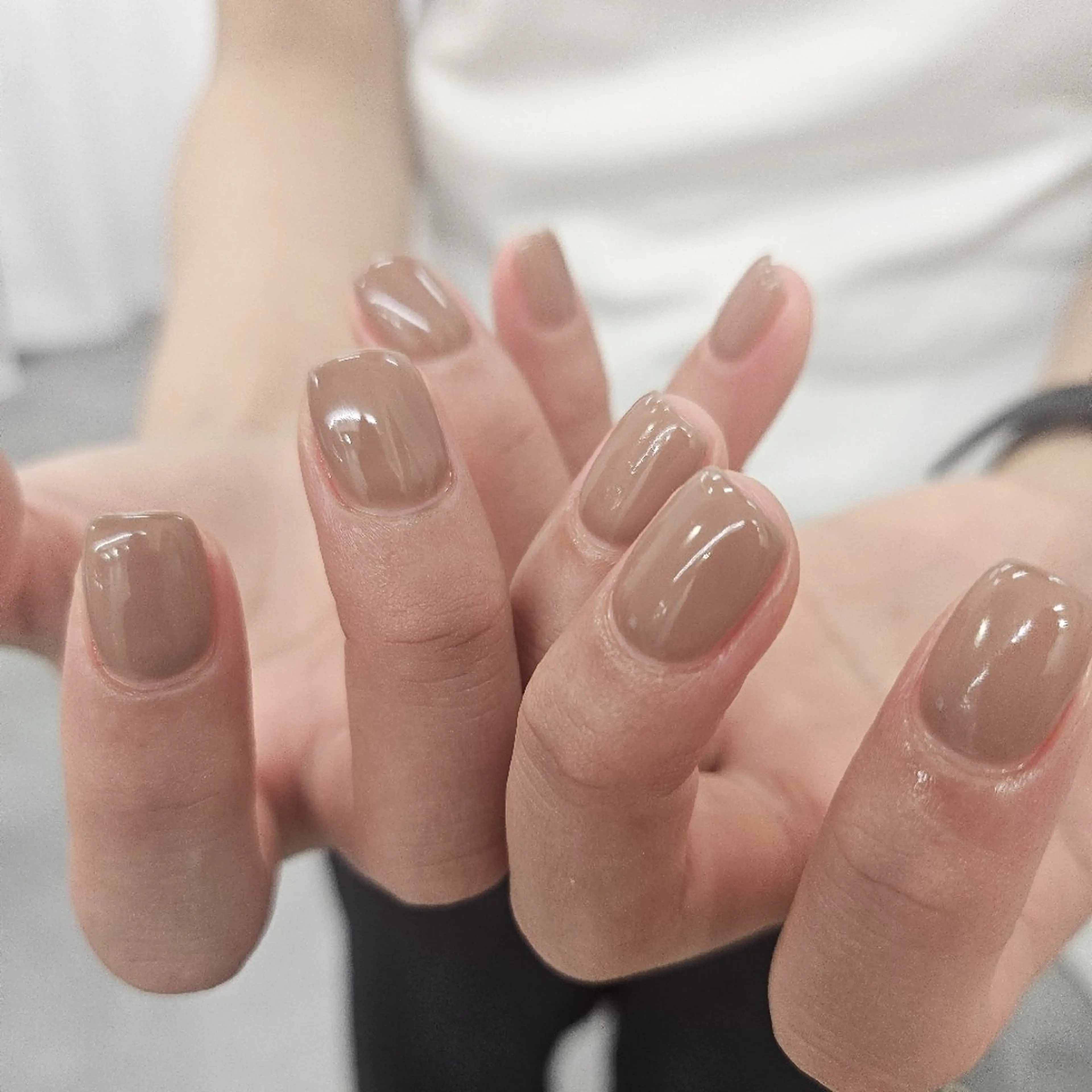 ネイル ジェルネイル オフィスネイル ワンカラーネイル パラジェル シンプルネイル ハンドネイル puku nail 🌼kazu🌼のネイルデザイン