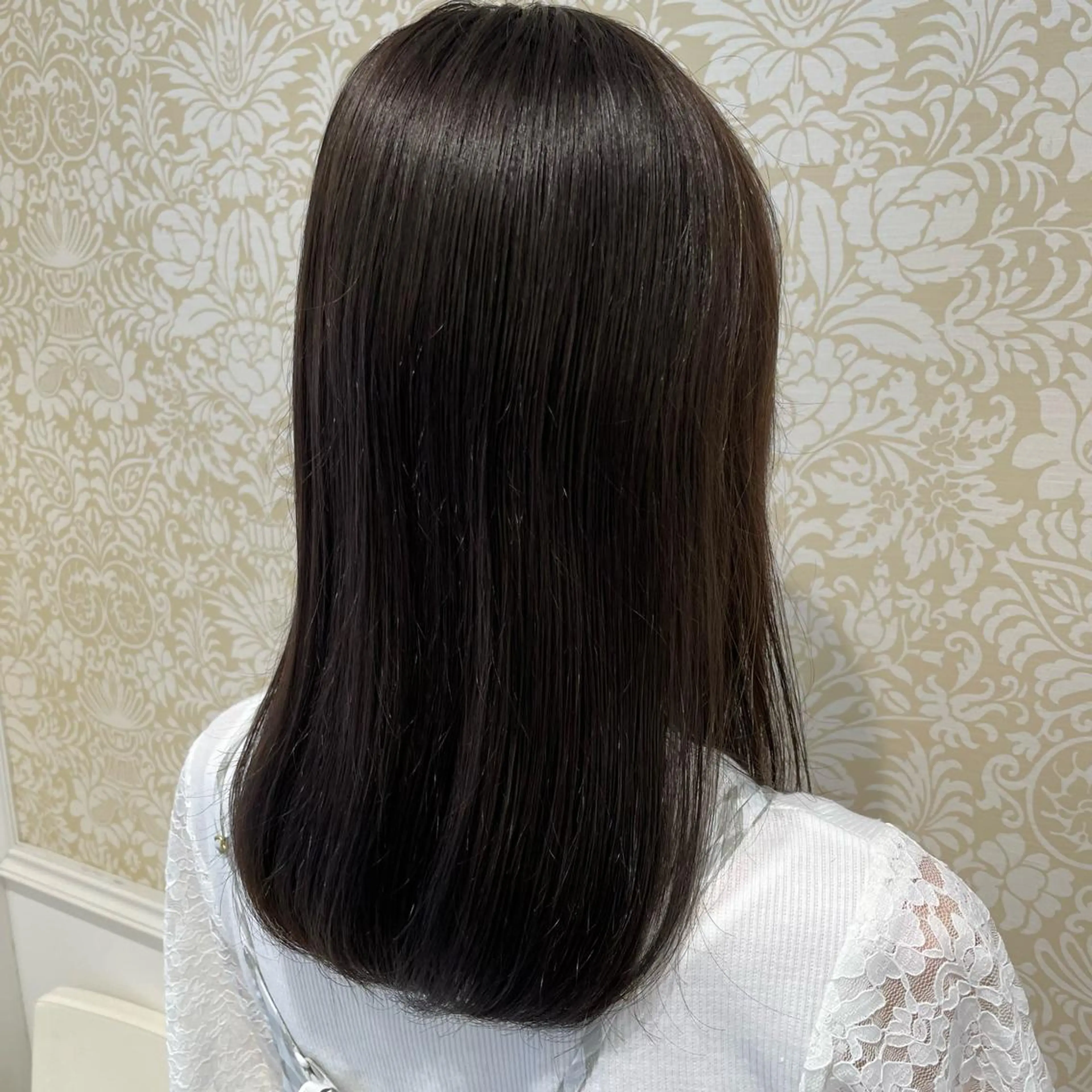 ミディアム 髪質改善カラー💎 オオネヨシナリのヘアスタイル