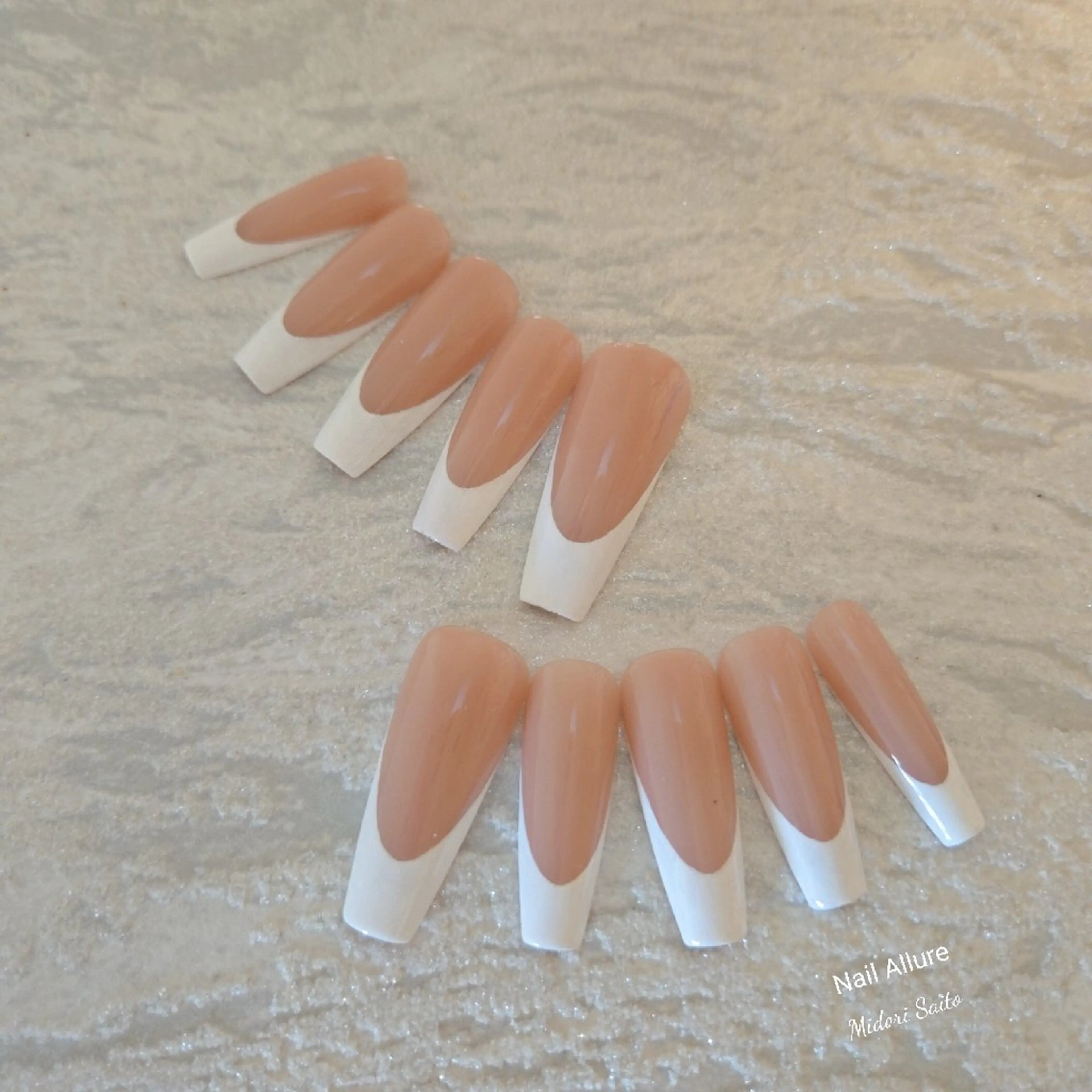 ネイル フレンチネイル ジェルネイル スカルプネイル ネイルチップ Nail Allureのネイルデザイン