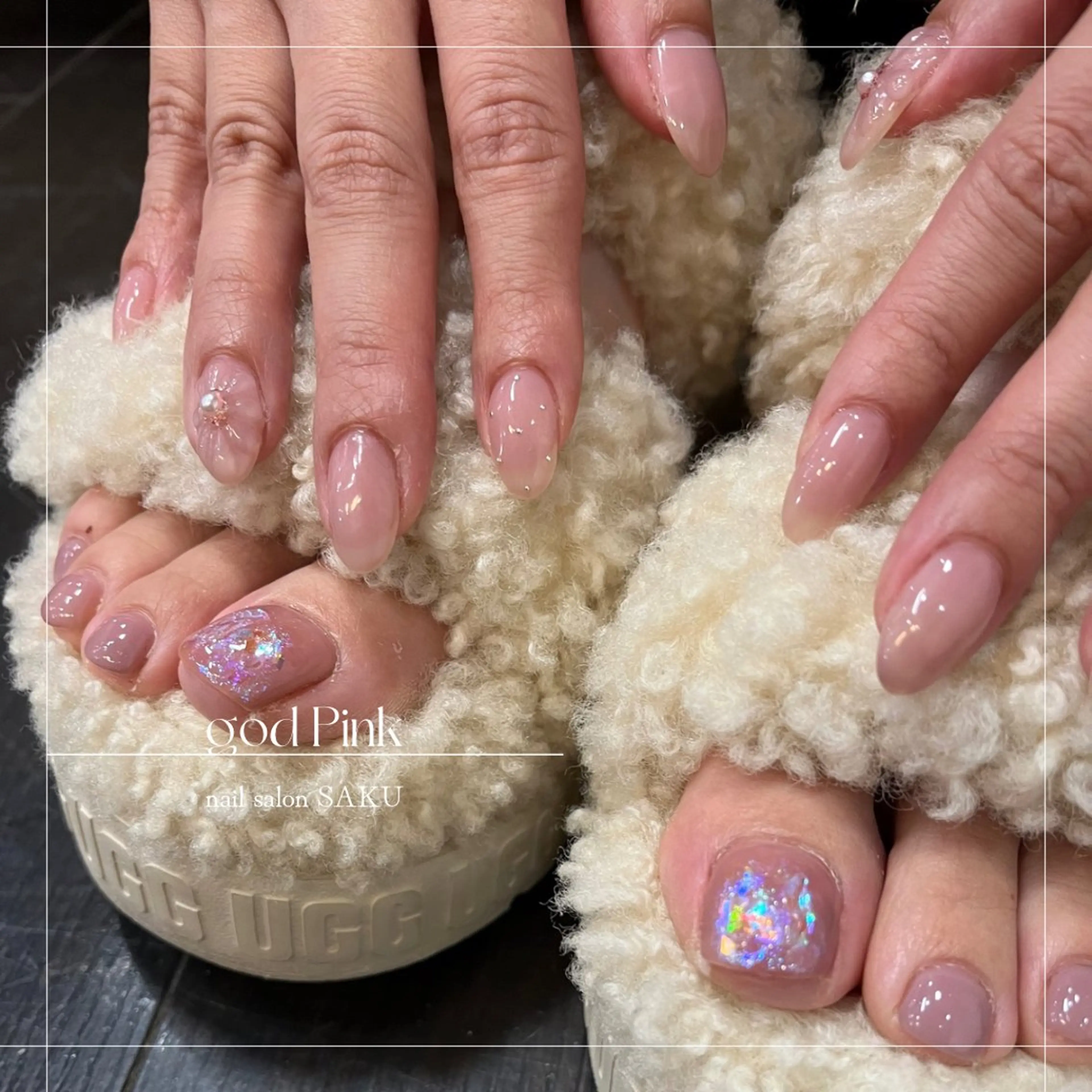 ネイル ニュアンスネイル シンプルネイル SAKU nail 作島茜のネイルデザイン