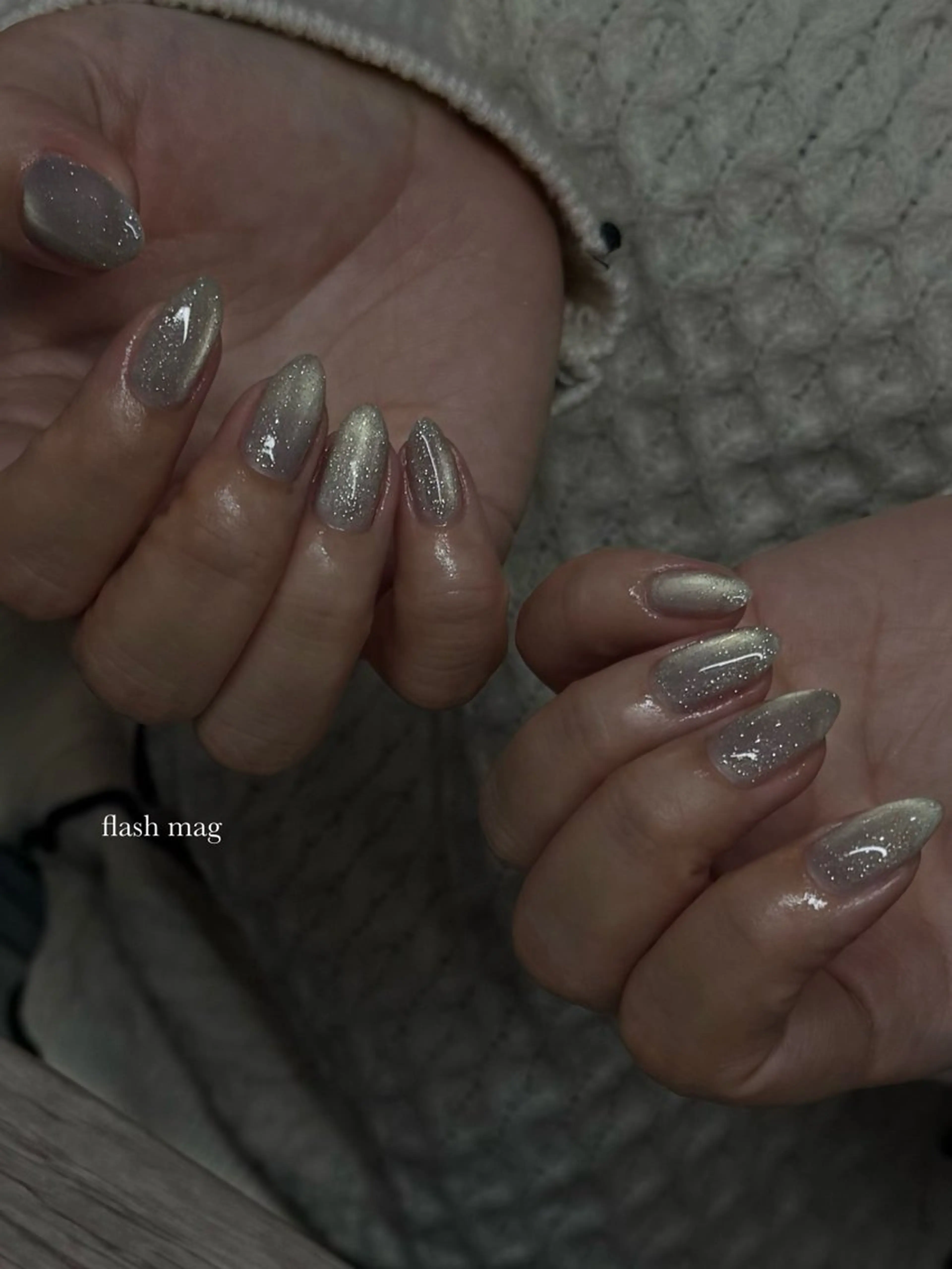 ネイル フラッシュネイル マグネットネイル ハンドネイル ハンドケア Lusso Cocoroのネイルデザイン