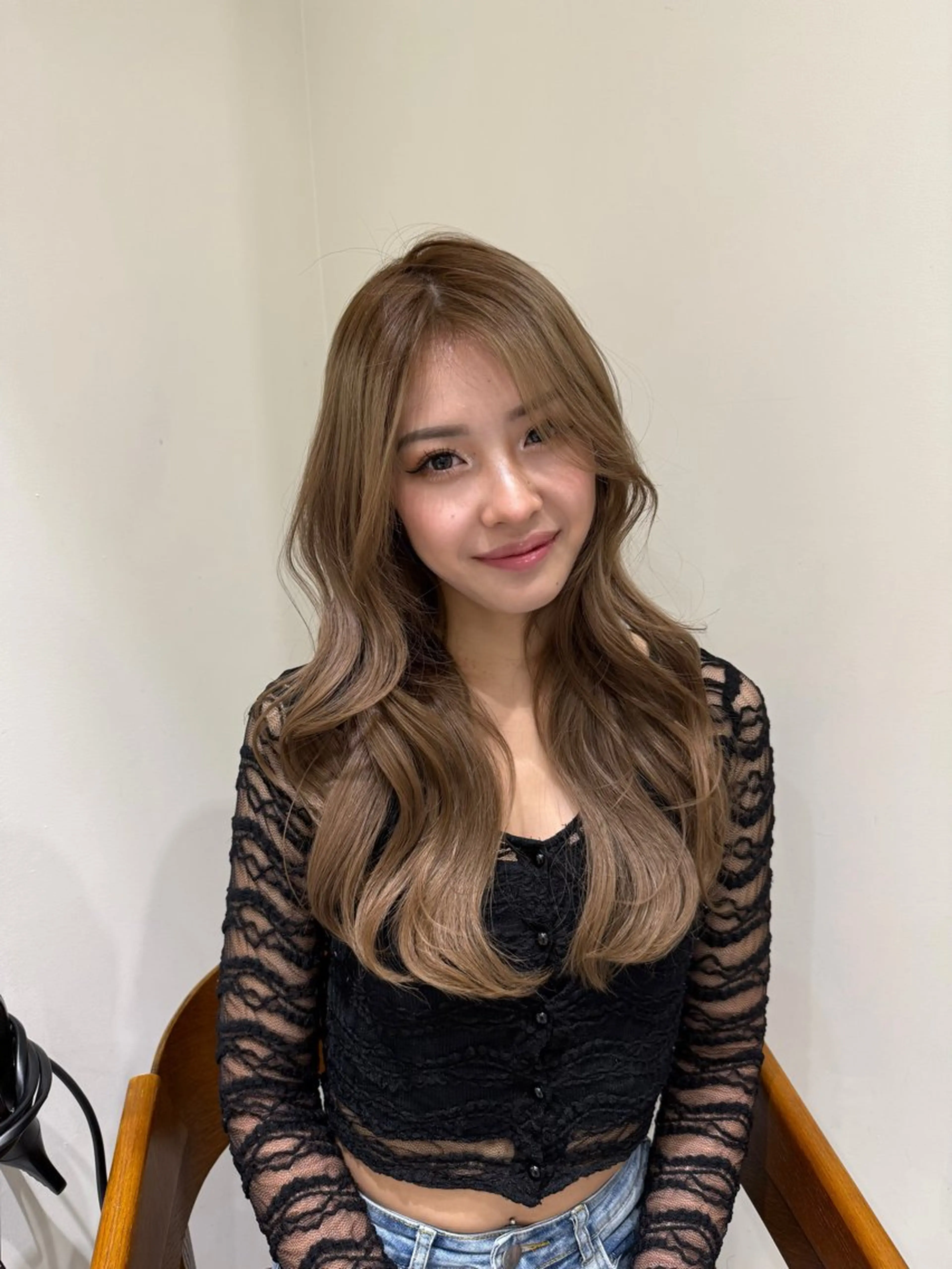 ロング カラー ヘアカラー ぱつっとボブ/透明感 カラー/Ayakaのヘアスタイル