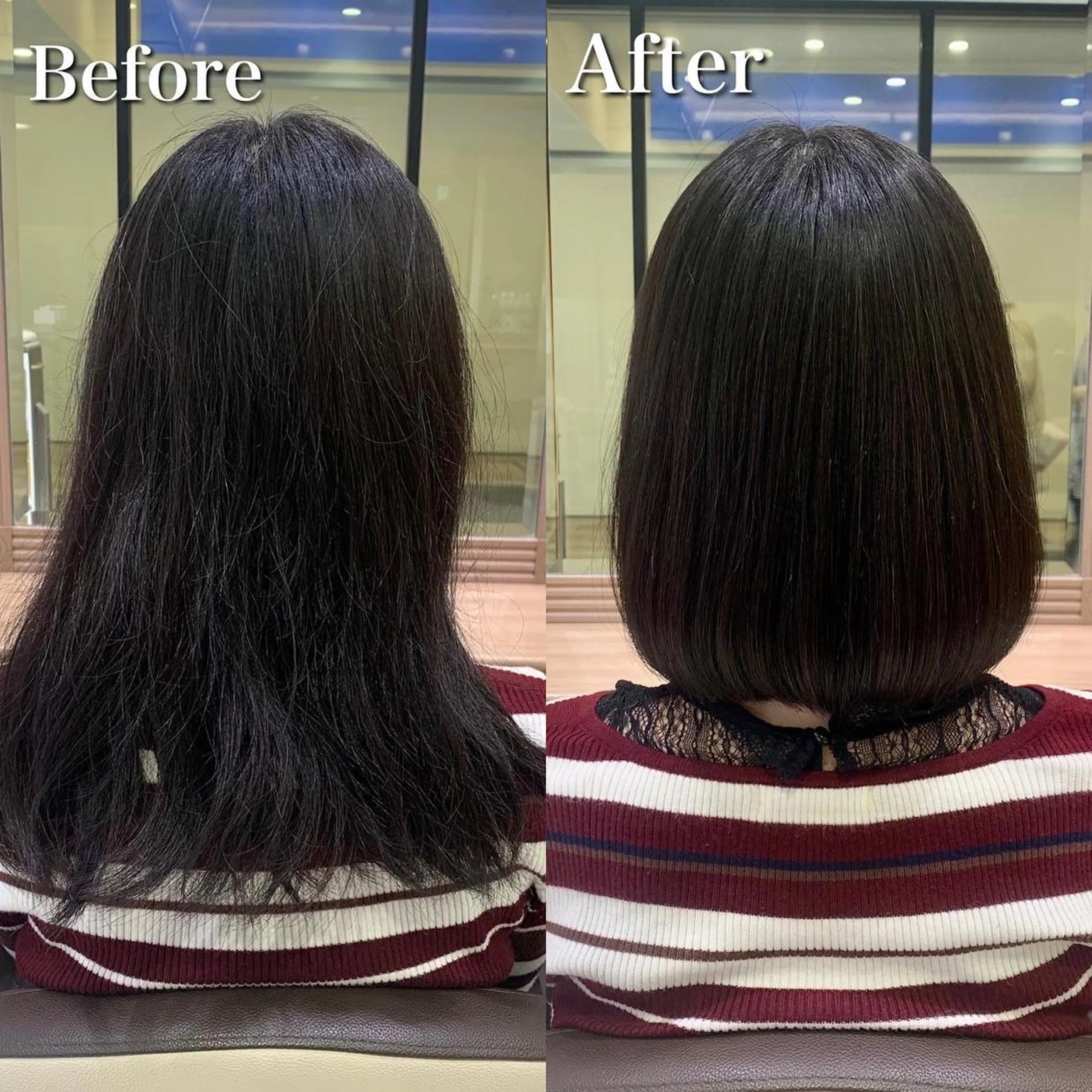 ミディアム カット ショート、ボブ/ 川鍋薫のヘアスタイル