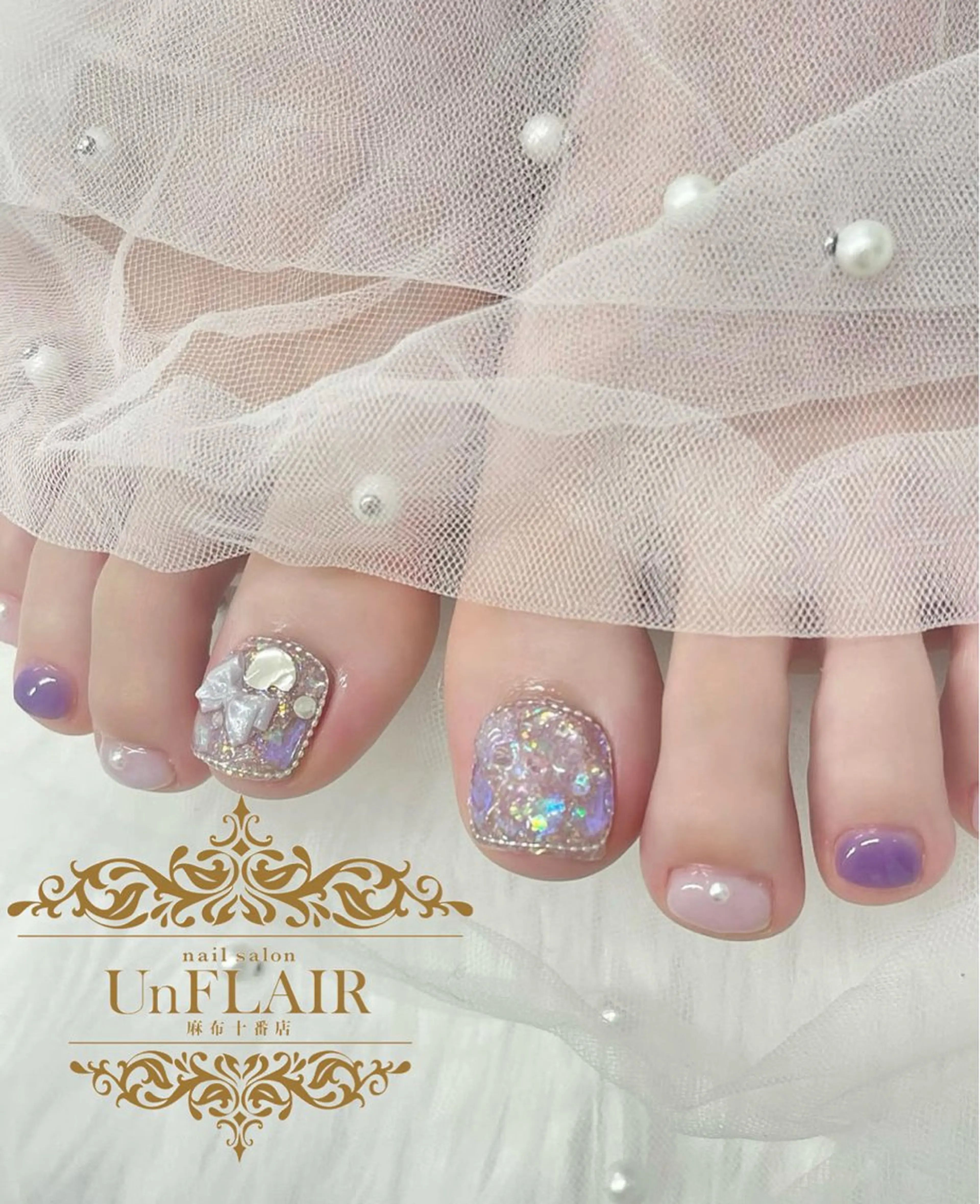 【✨️初回オフ無料✨️】フットネイルやり放題✨️💅の写真