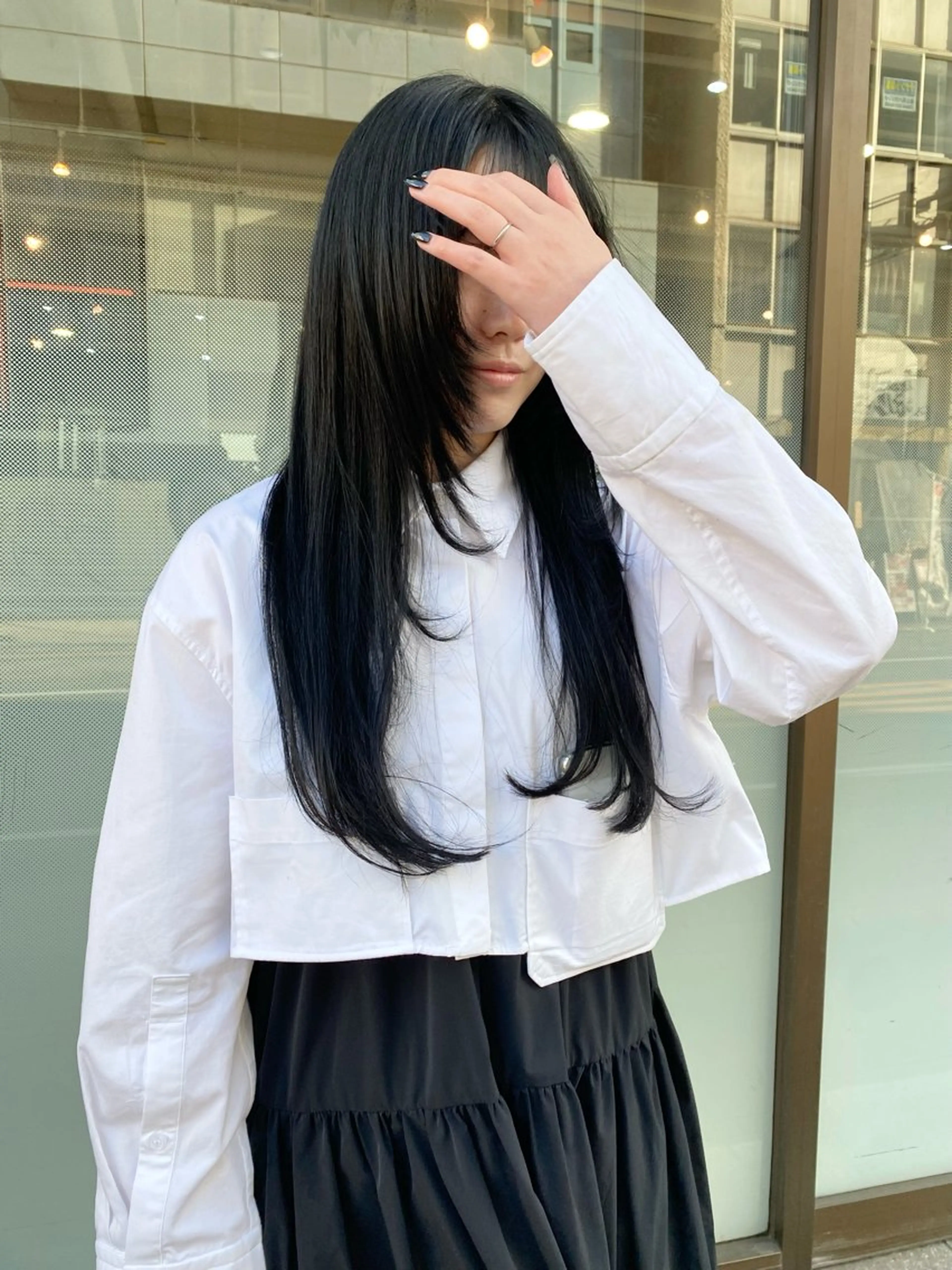 ロング カット ヘアカラー maeda yumiのヘアスタイル