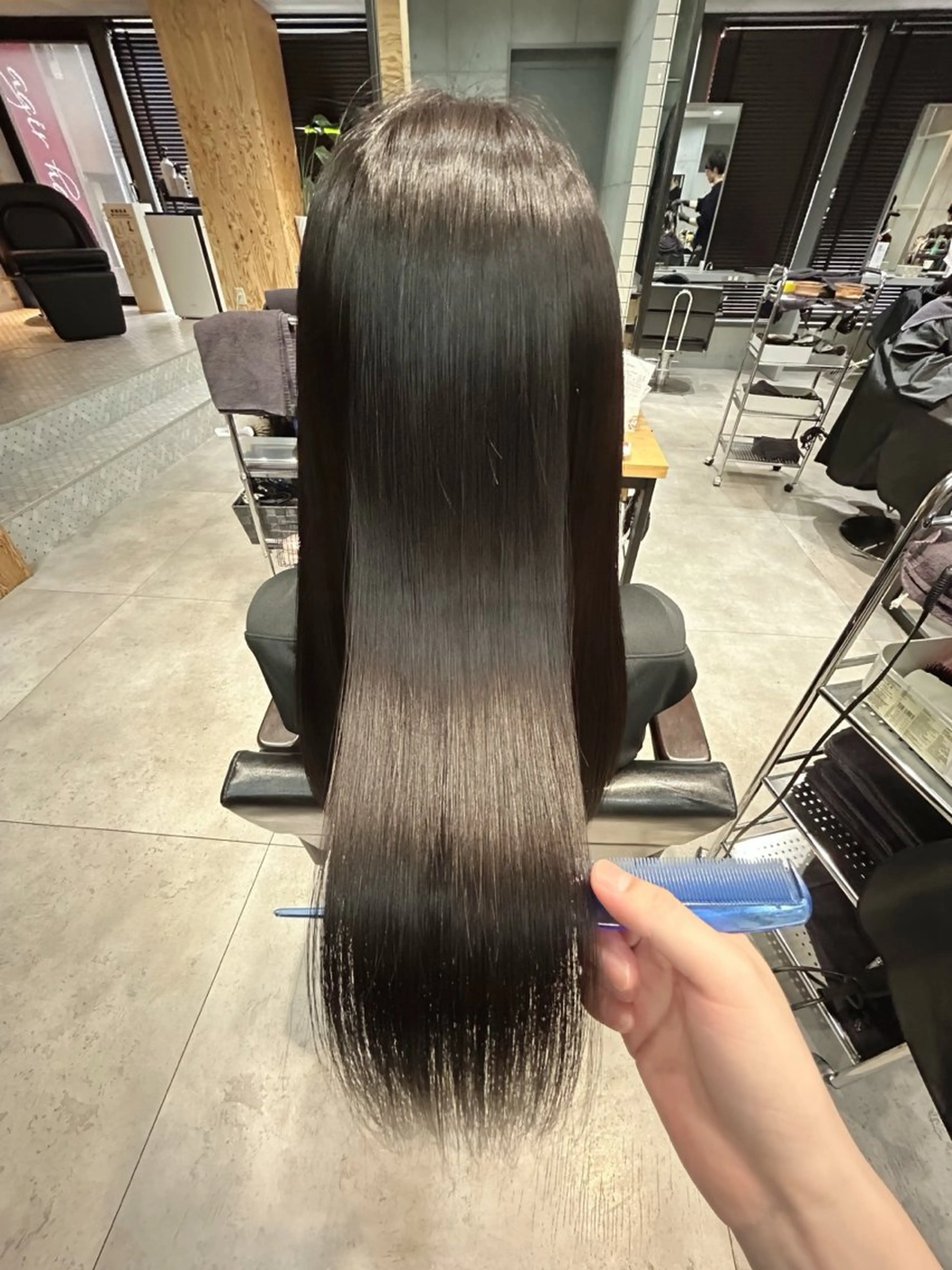 ロング カット 縮毛矯正 トリートメント 🌈艶髪人気№１🌈 newi池袋店⭐江口のヘアスタイル