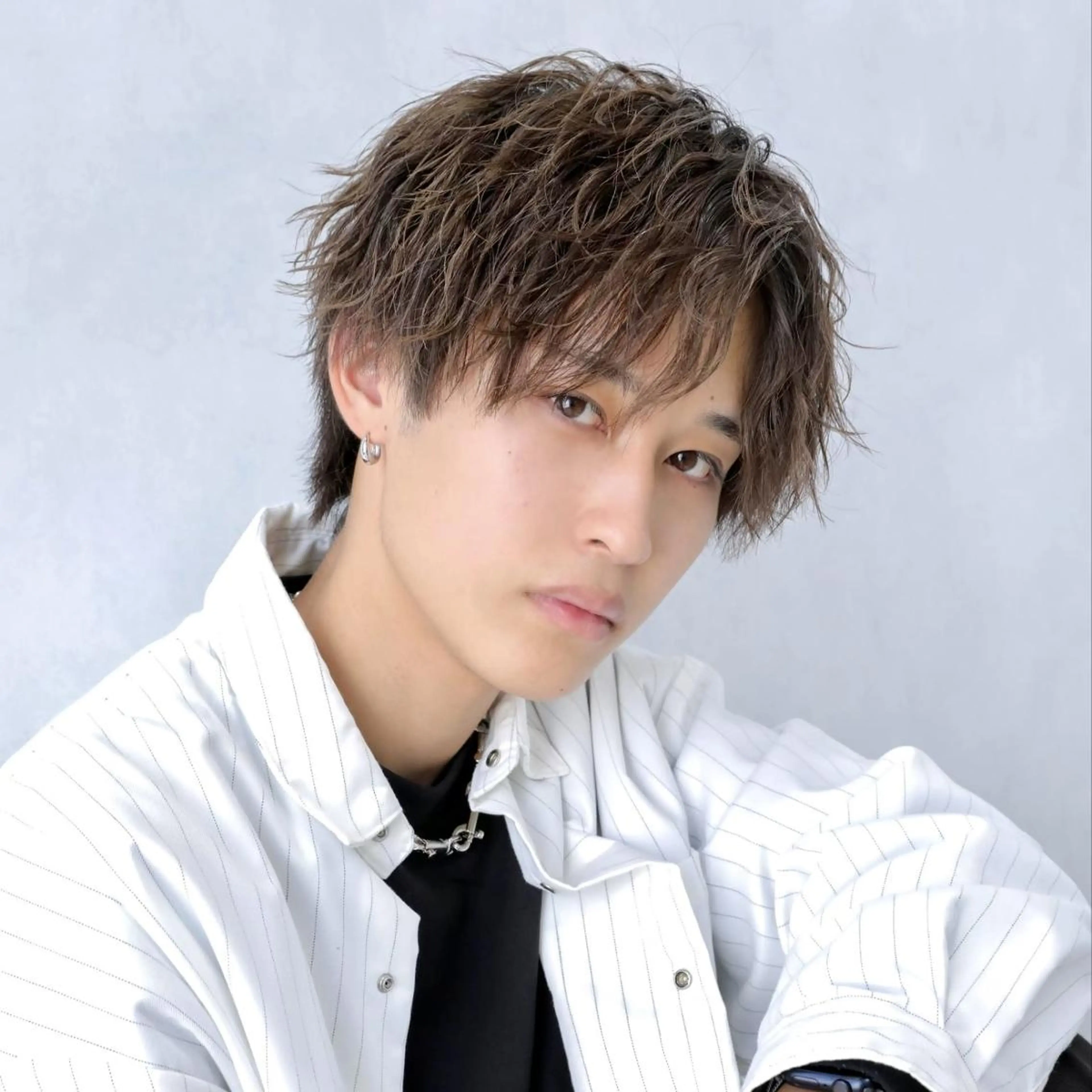 ショート パーマ メンズ カット パーマ Mens salon ANDYのヘアスタイル