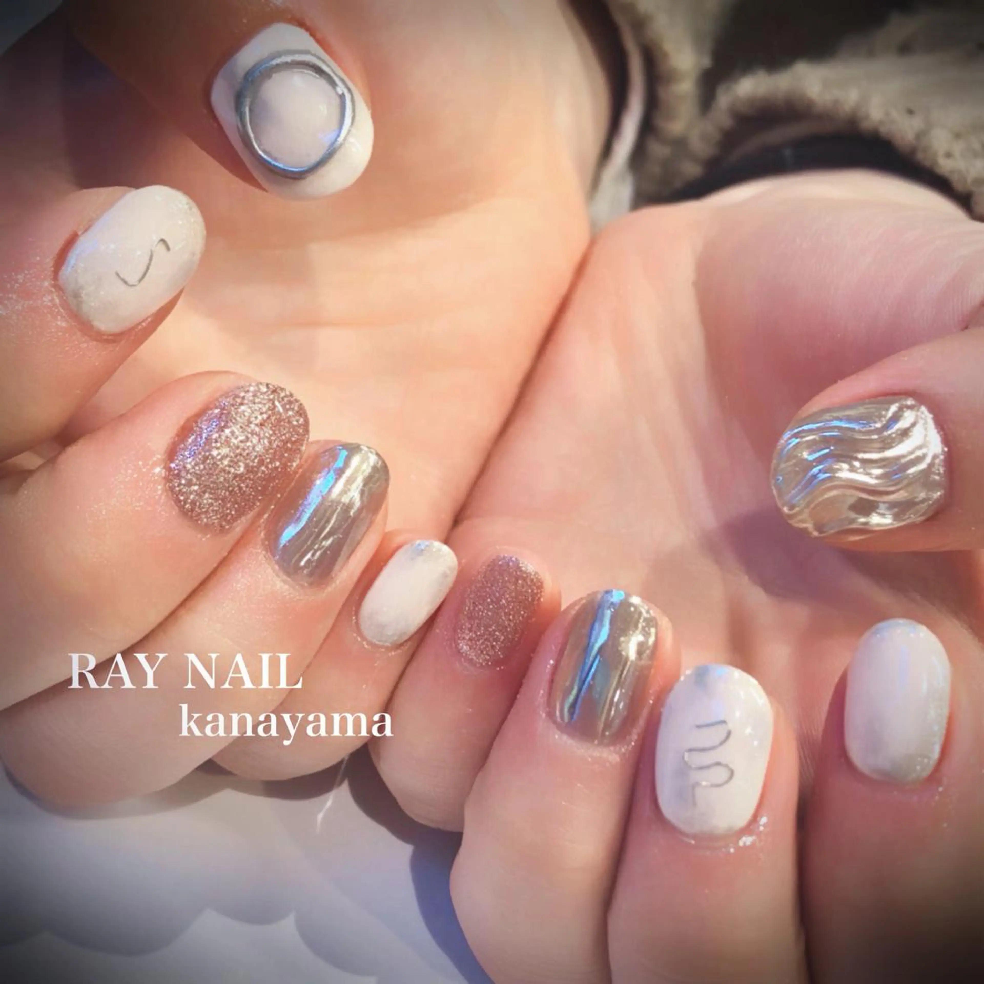 ネイル ニュアンスネイル Arowa 伊田のネイルデザイン