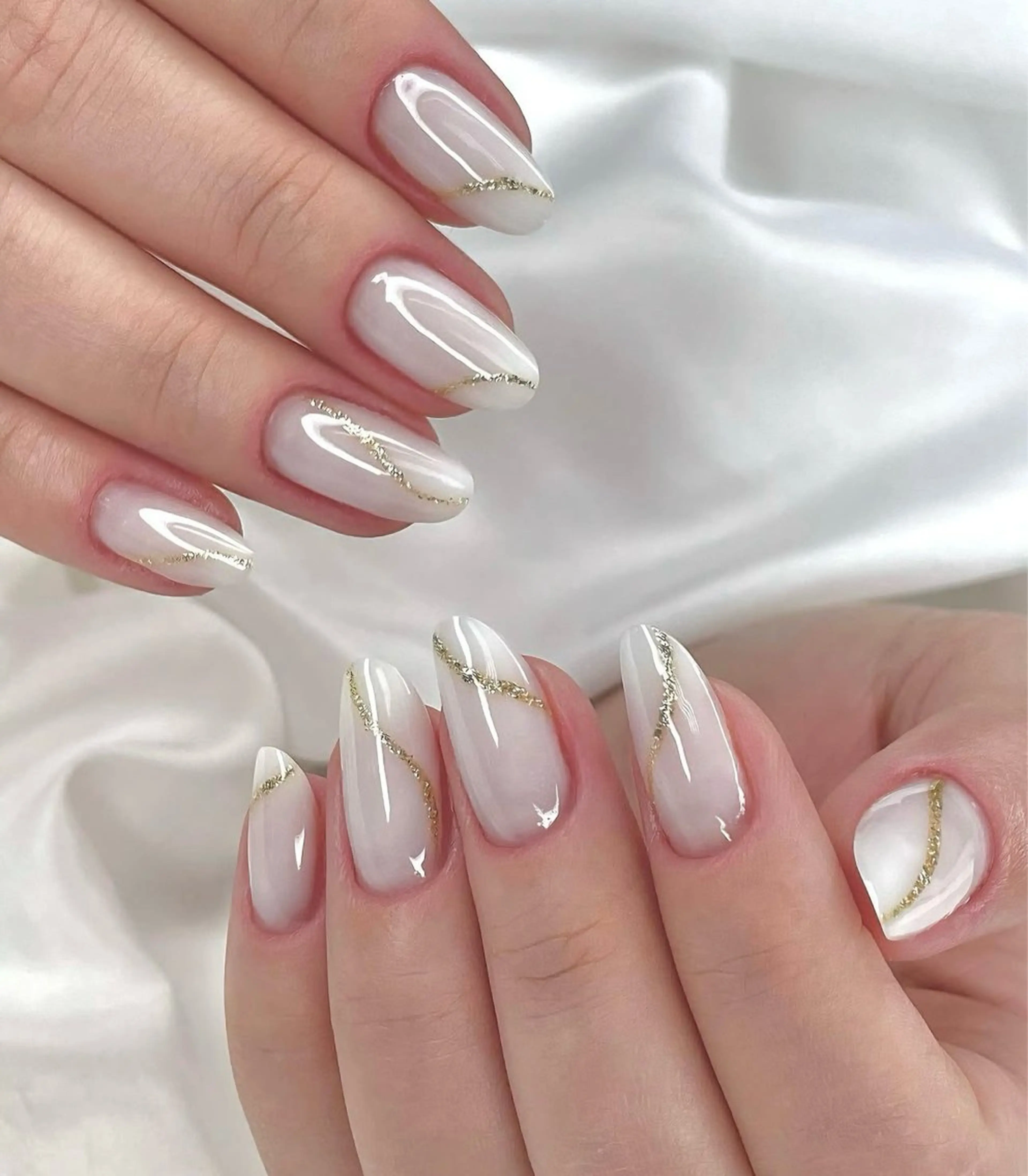 ネイル 韓国ネイル 持ち込み ニュアンスネイル ネイルチップ ハンドネイル TABI ANA.CHUOのネイルデザイン