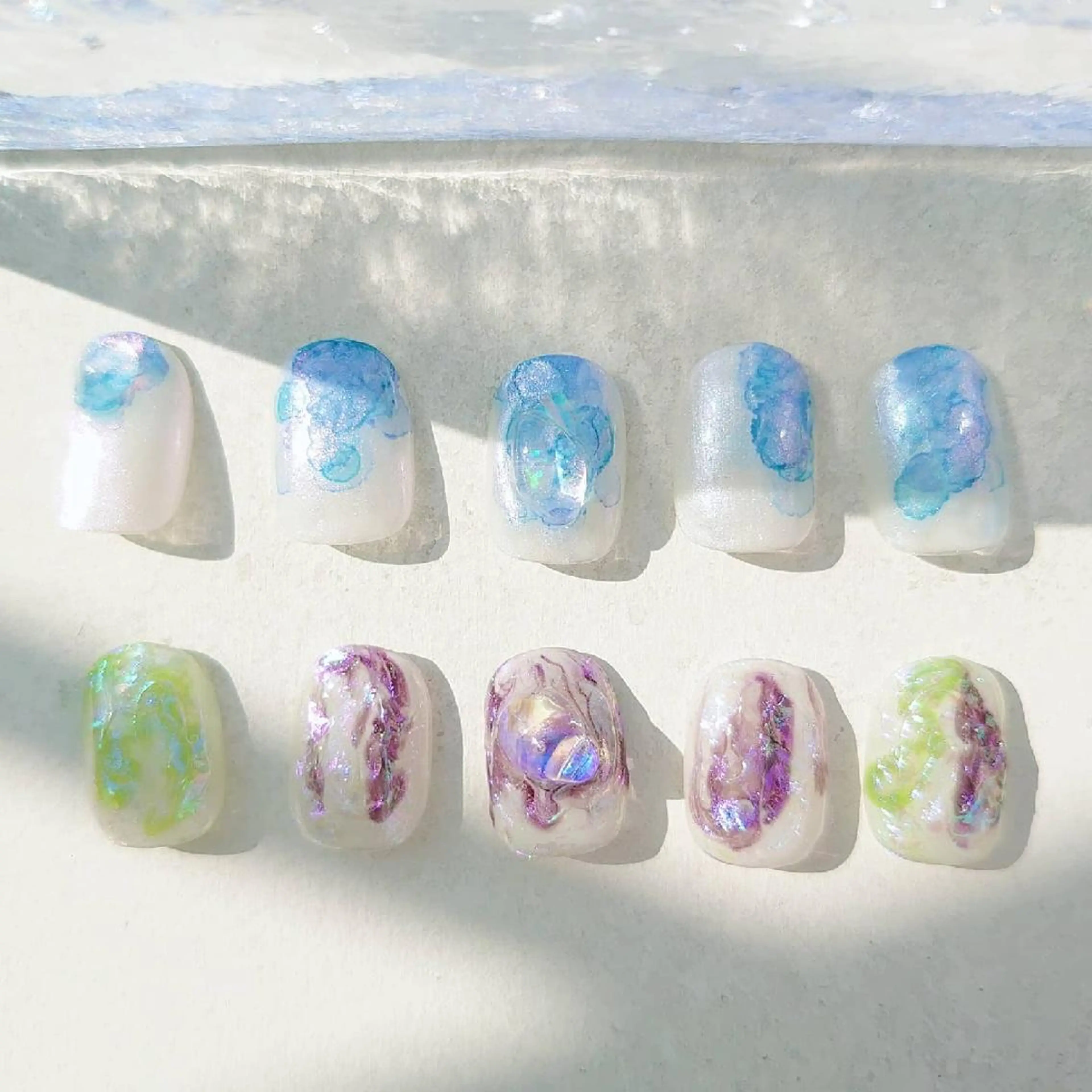 ネイル ニュアンスネイル ショートネイル gemickle nailのネイルデザイン