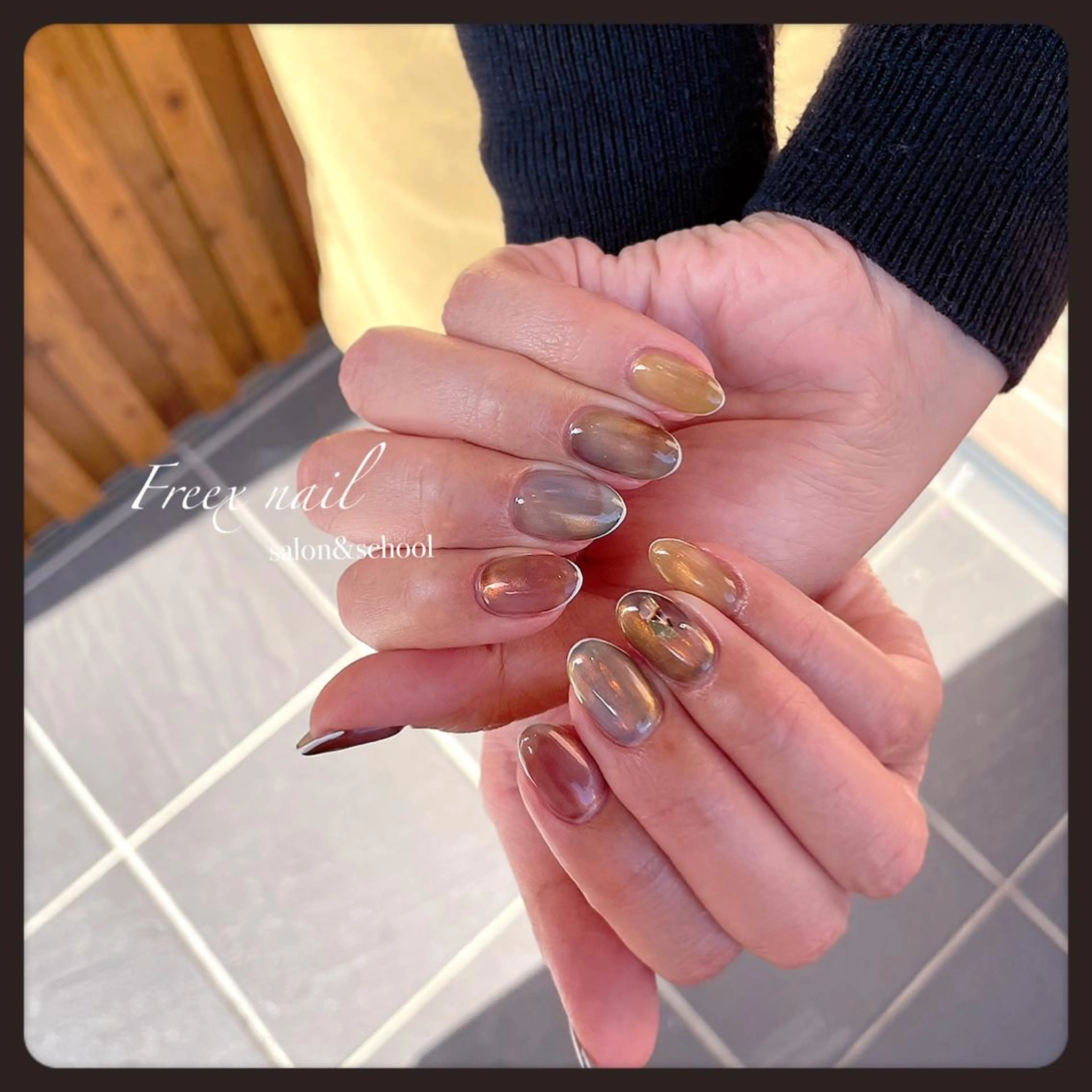 ネイル ニュアンスネイル ハンドネイル ハンドケア freex nail /ニュアンス/個性派のネイルデザイン
