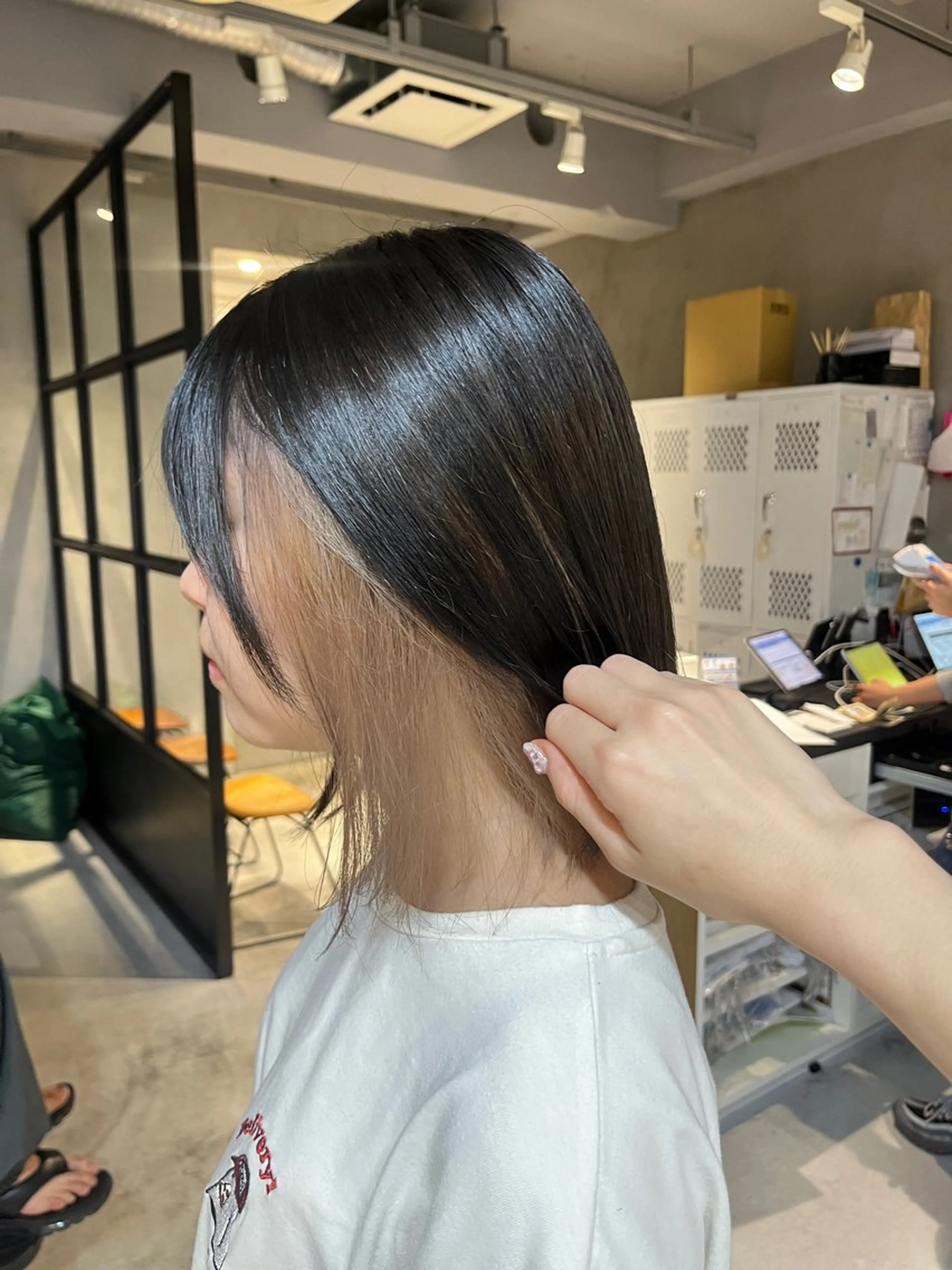 ミディアム カラー ヘアカラー ちせ/ 透明感カラー /調布˚ 🦢₊✧のヘアスタイル