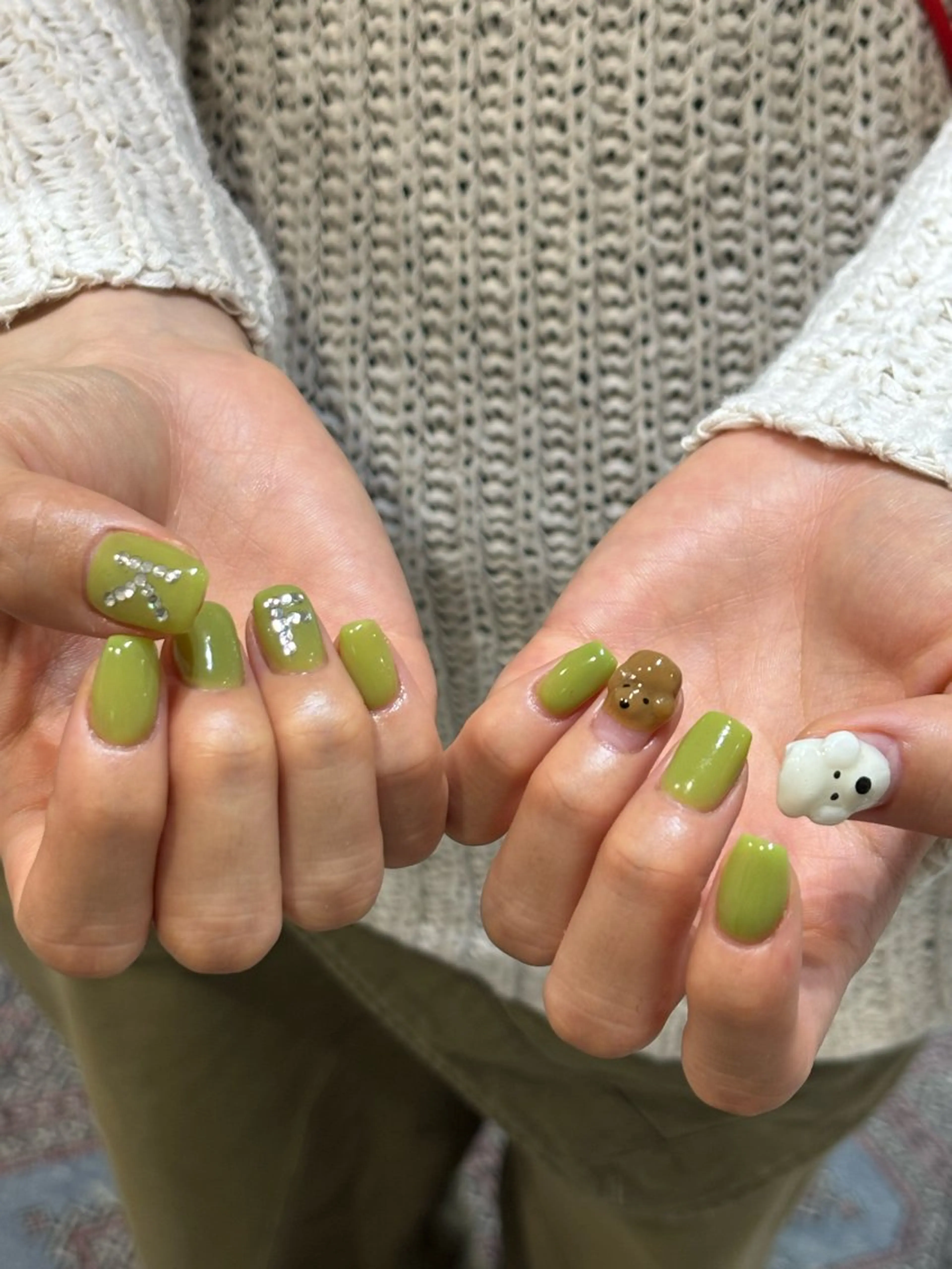 ネイル ハンドネイル 0203ムニムサン 💙Honokaのネイルデザイン