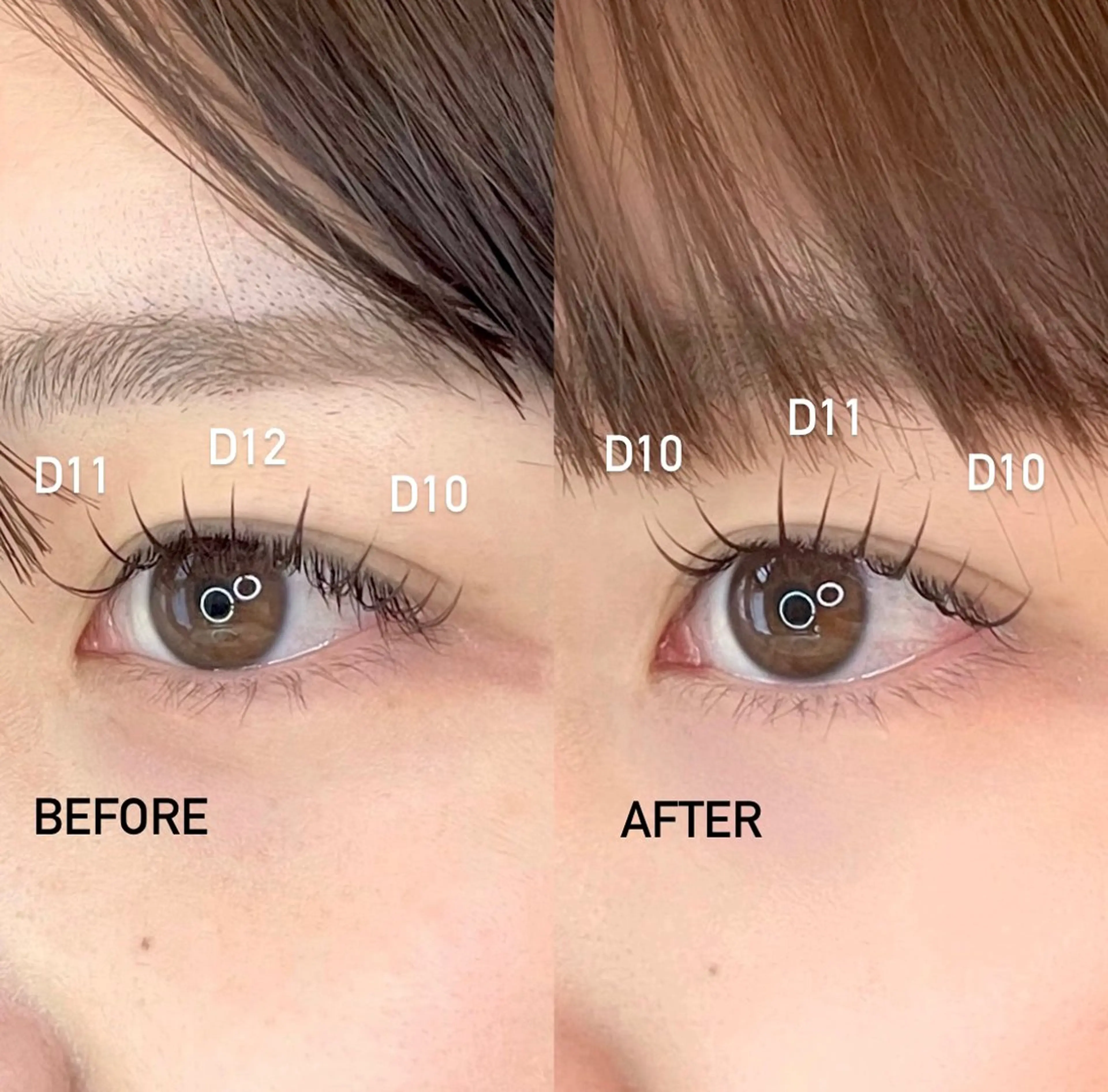 パリエク風👀アップワードラッシュ100本(オフ込.コーティング仕上げ)の写真