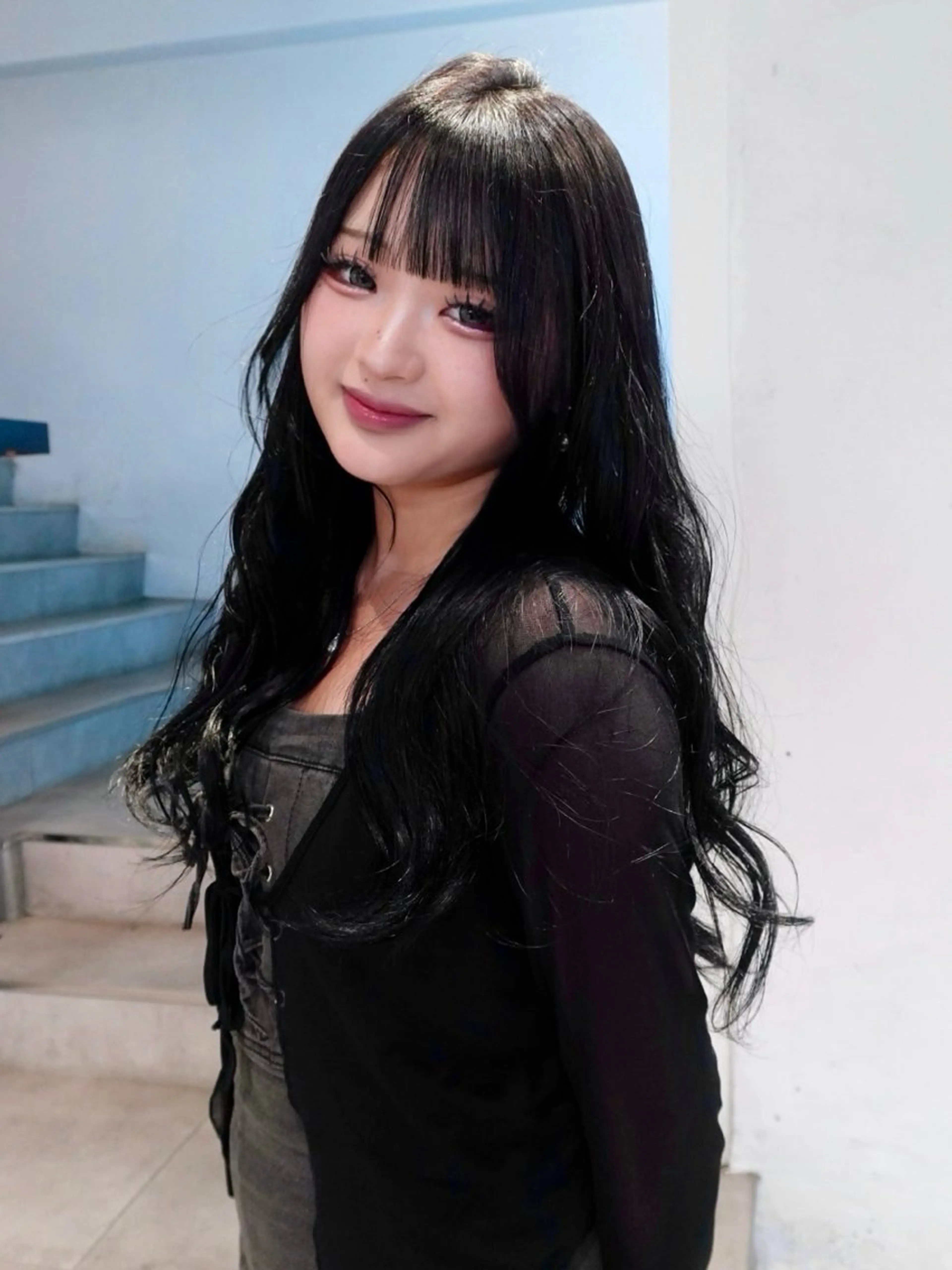 ロング カラー カット ヘアカラー ハイトーン/レイヤー nail 百咲💌のヘアスタイル