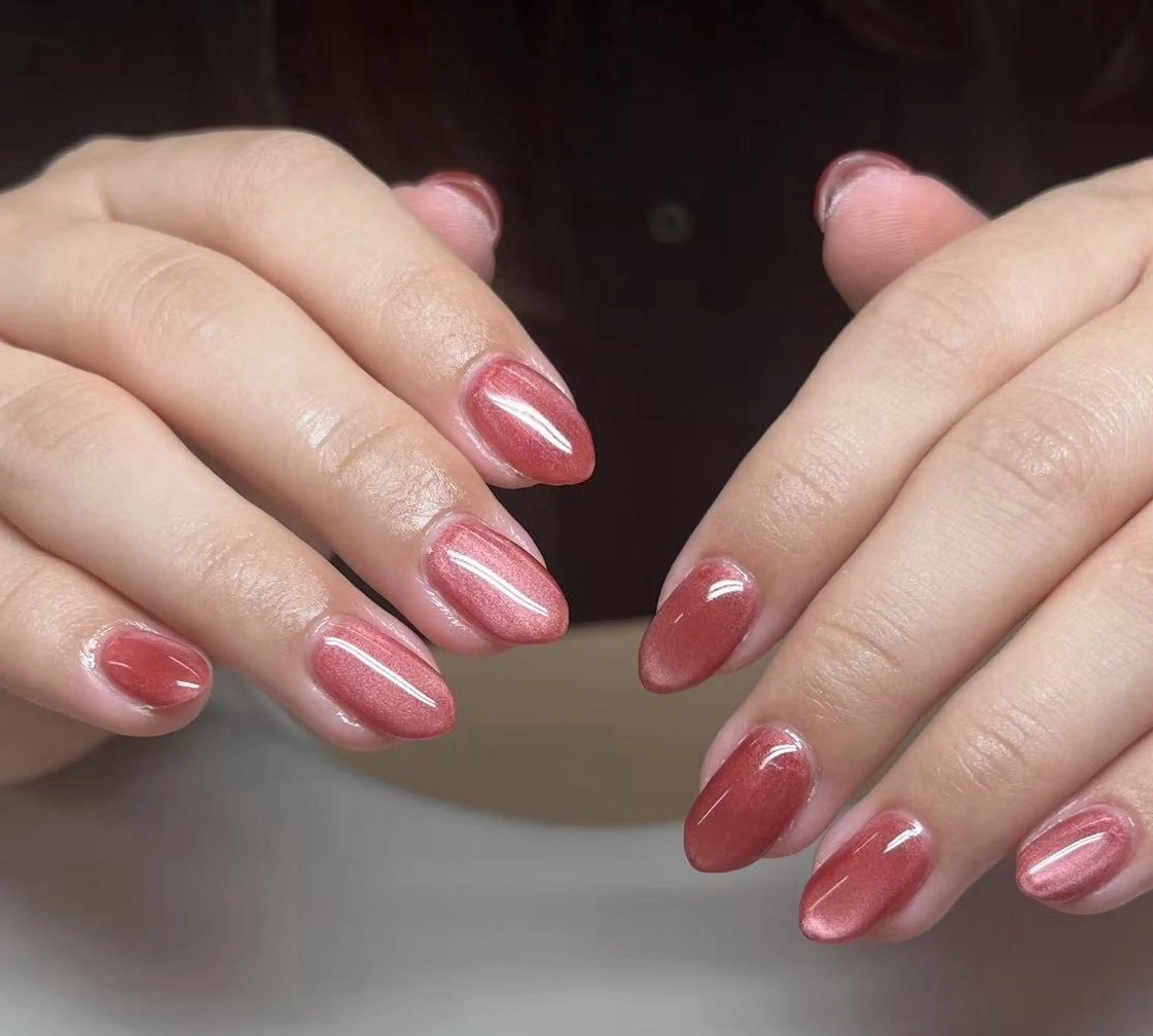 ネイル ハンドネイル Kaka_ パラジェル、長さだしのネイルデザイン