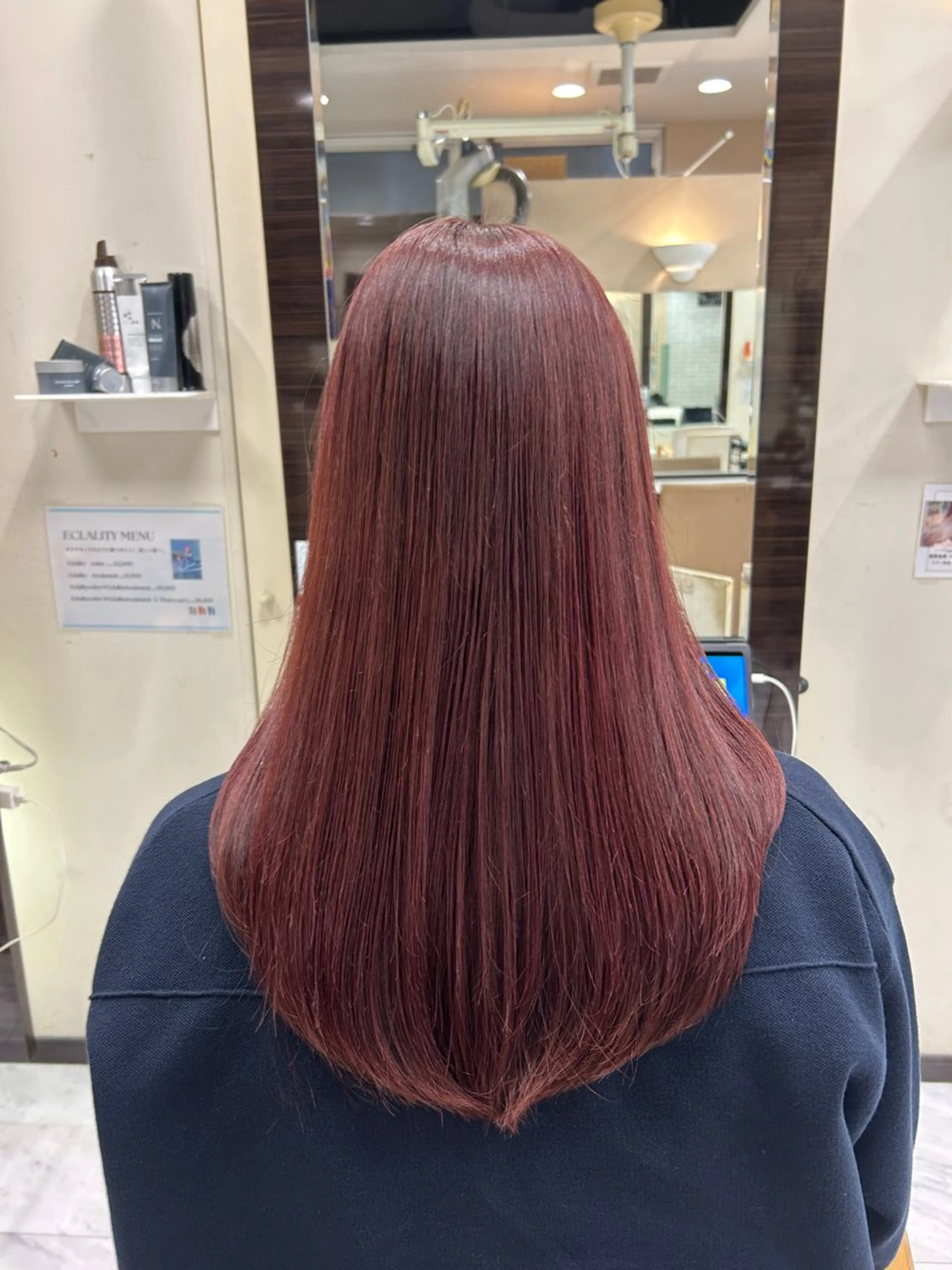 ロング カラー レッドカラー ヘアカラー トリートメント 🍊小川実里🍊 /カラーレイヤーのヘアスタイル