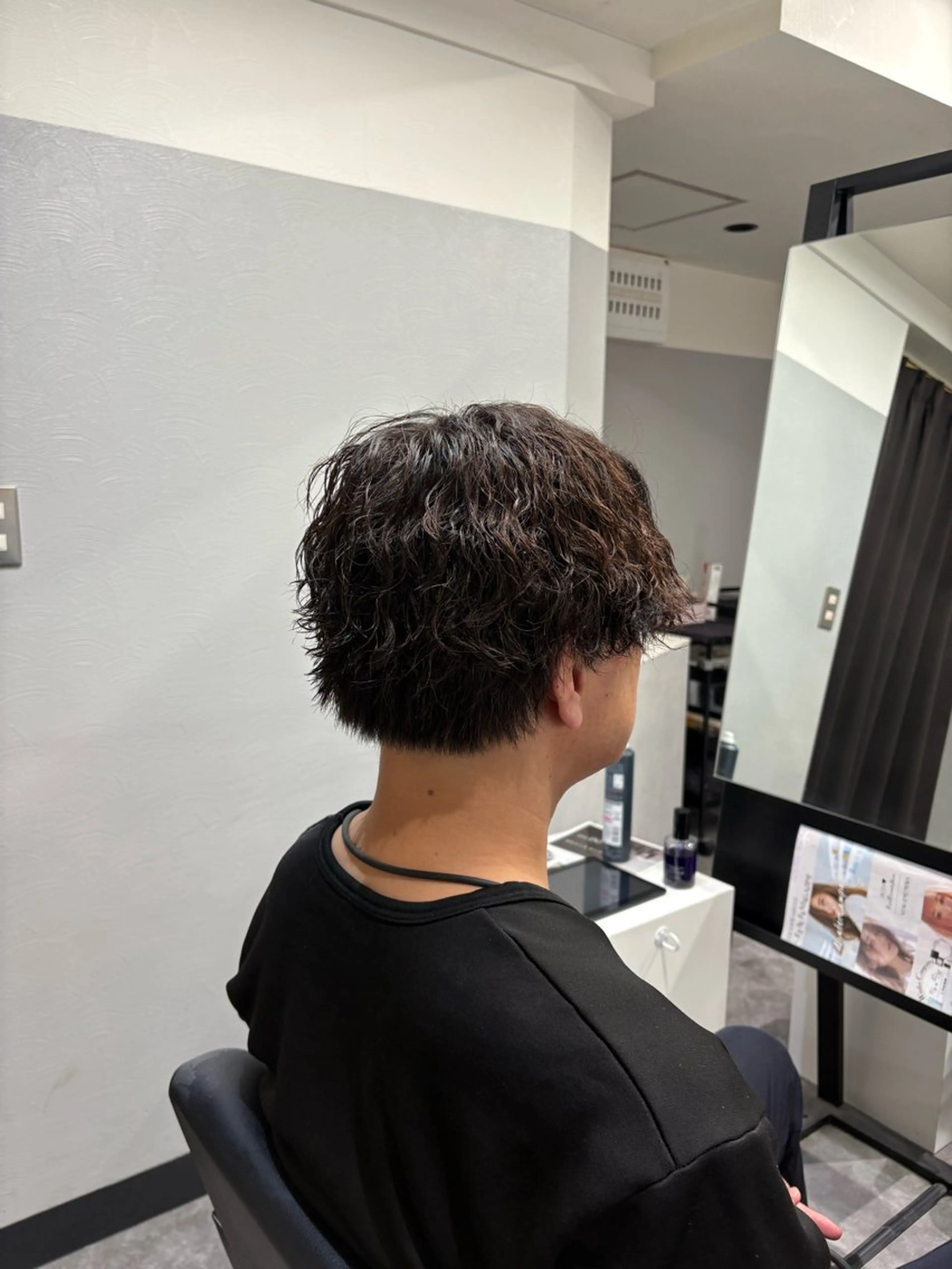 ショート パーマ メンズ フェード限定募集 BRIGHT木村のヘアスタイル