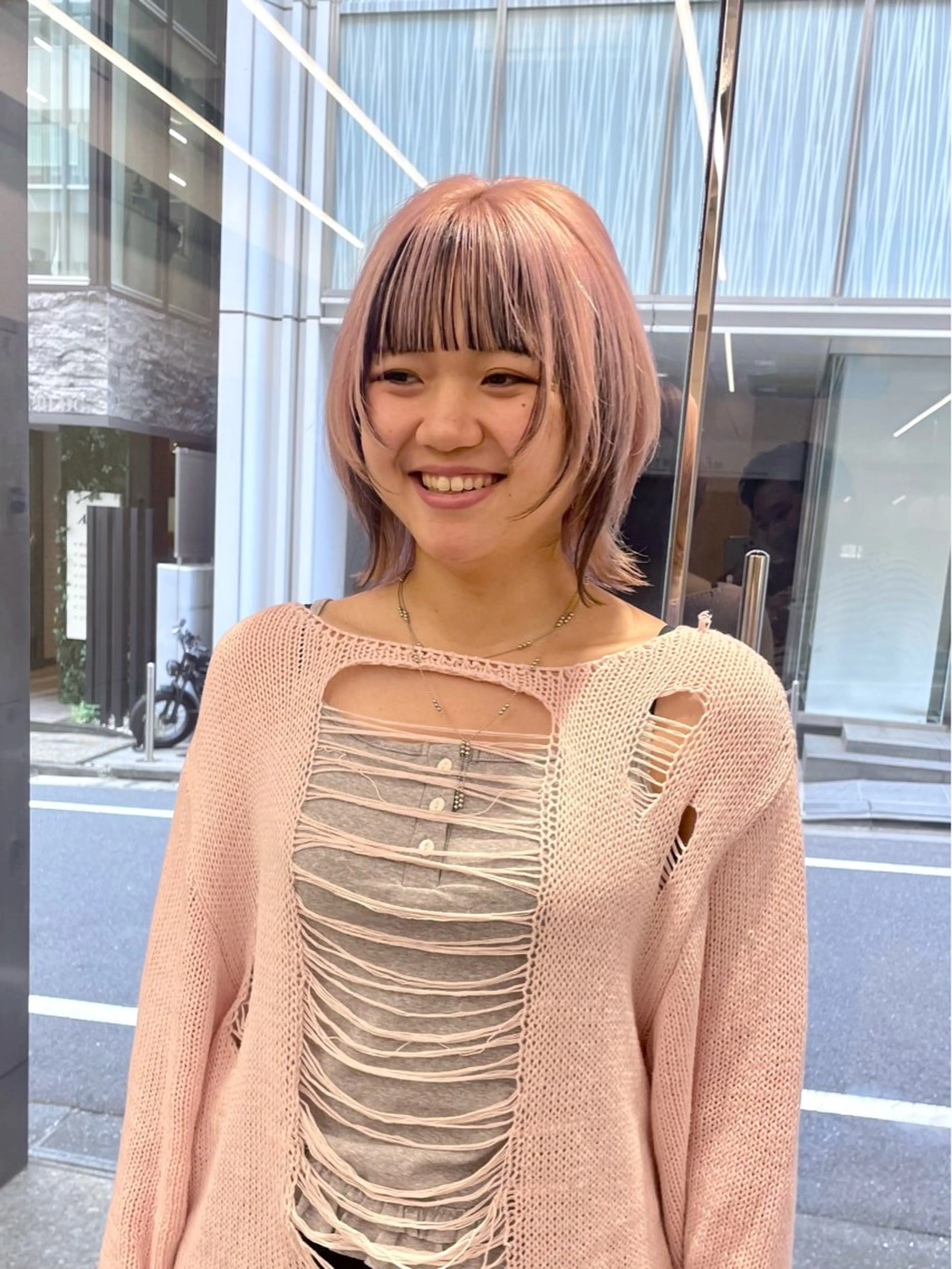 ミディアム カラー カット ヘアカラー トリートメント カット・ダブルカラー TAIGAのヘアスタイル