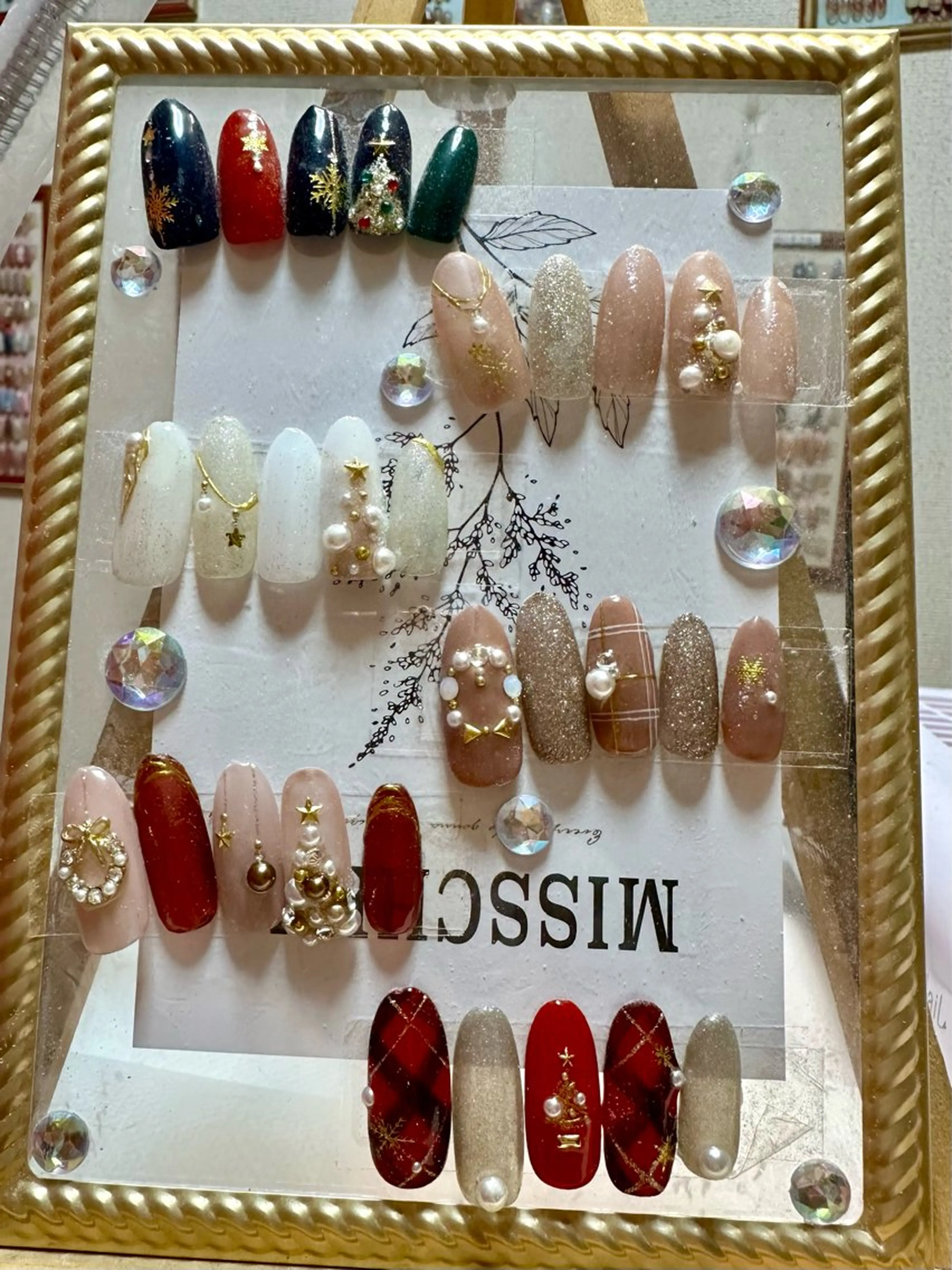 ネイル ゴージャス 冬ネイル クリスマス 桜田 麻菜のネイルデザイン