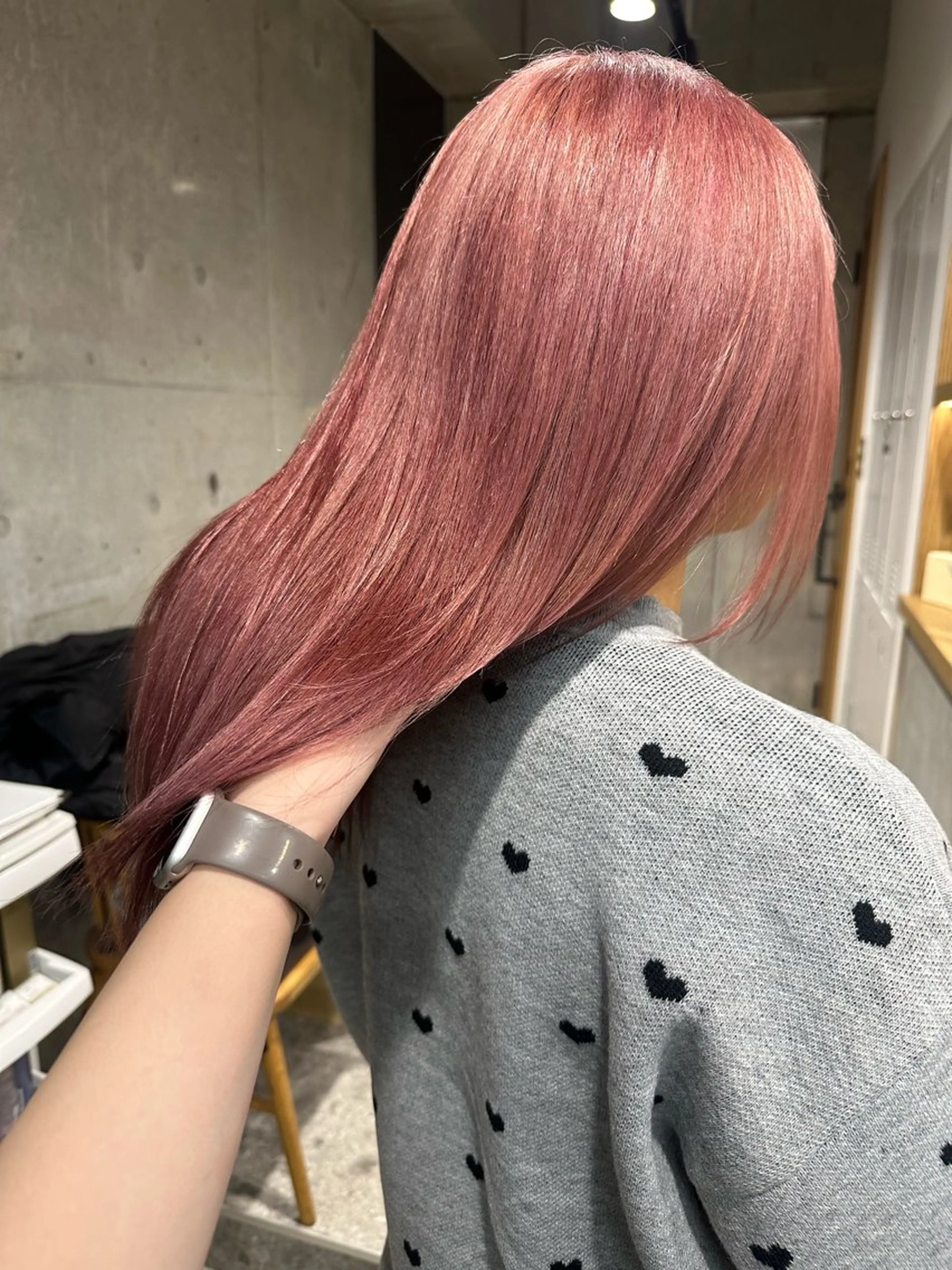 ミディアム ヘアカラー ︎🤎W color MIYU‎🤎のヘアスタイル