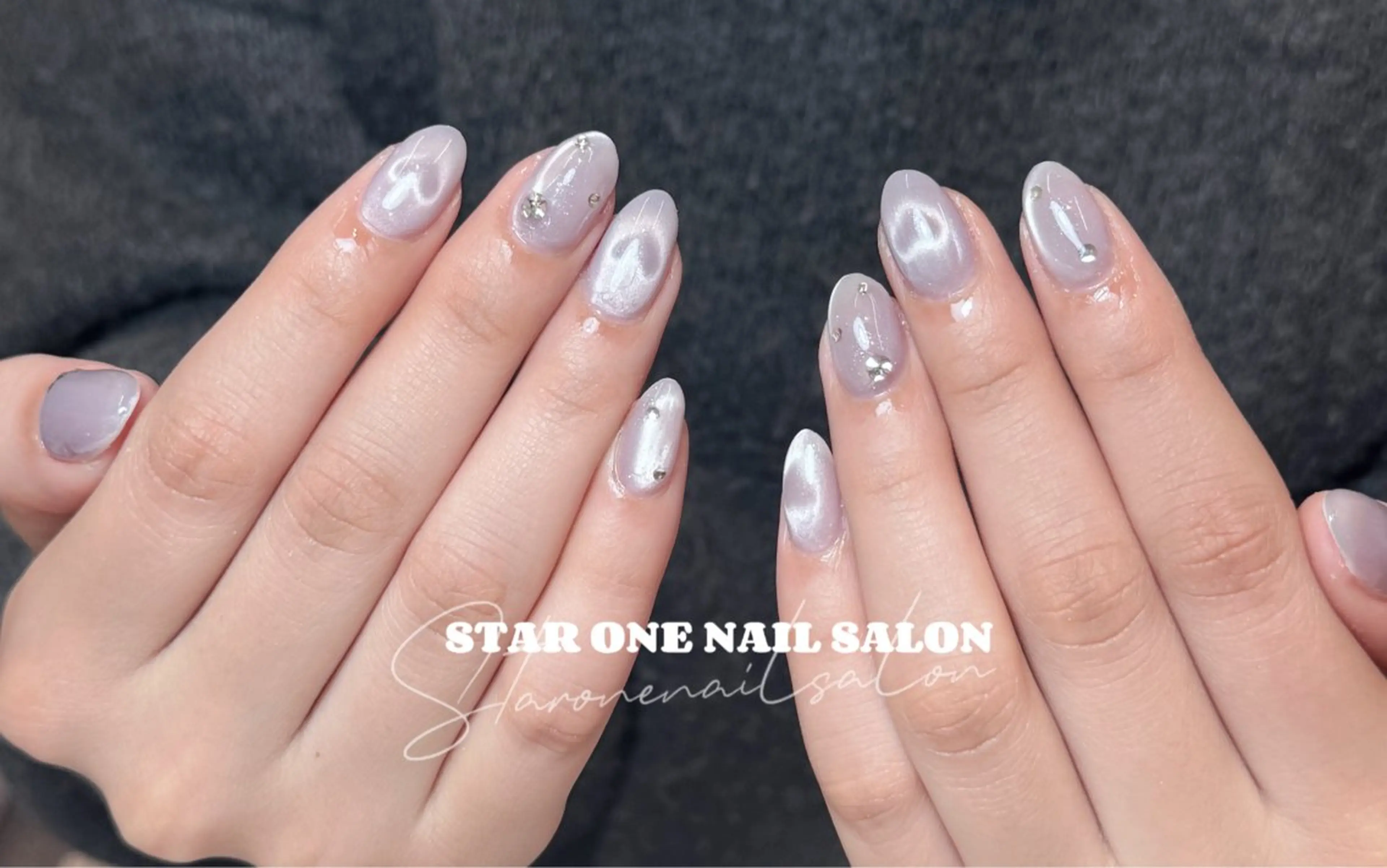 ネイル ハンドネイル 星 あみのネイルデザイン