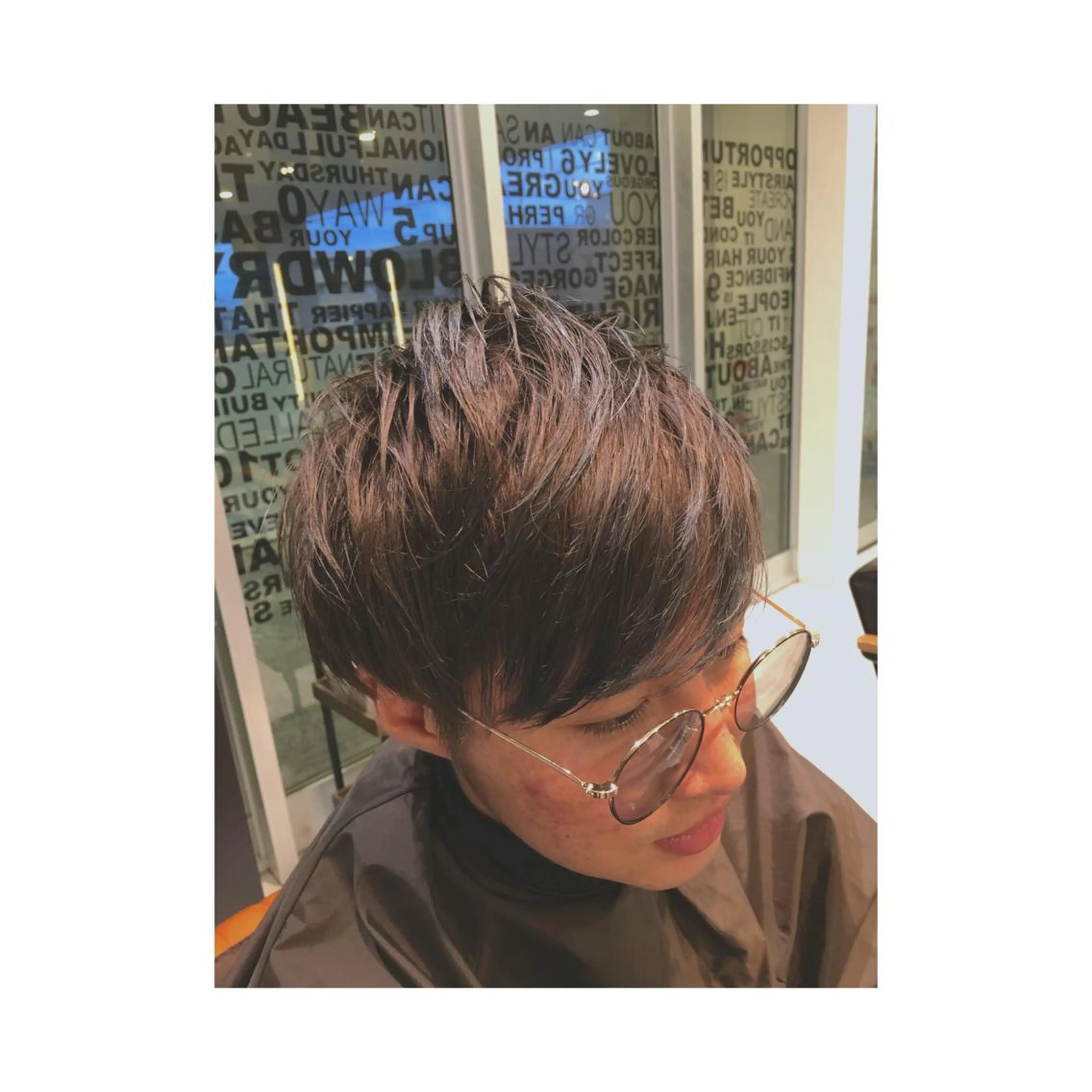 ショート カラー メンズ なかの たくみのヘアスタイル