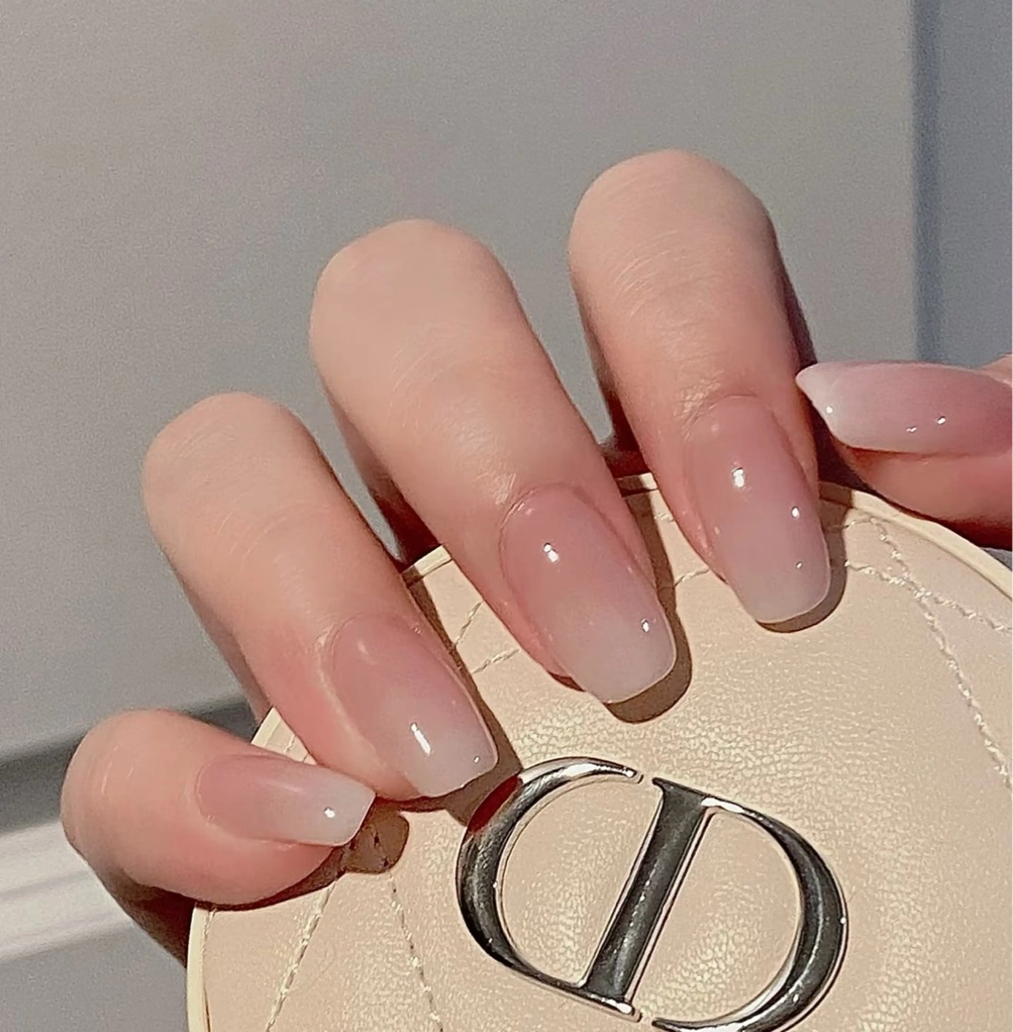 ネイル アートネイル オーロラネイル チークネイル フレンチネイル ガラスフレンチ ハンドネイル 🎀🎀YooLi Nail Salonのネイルデザイン