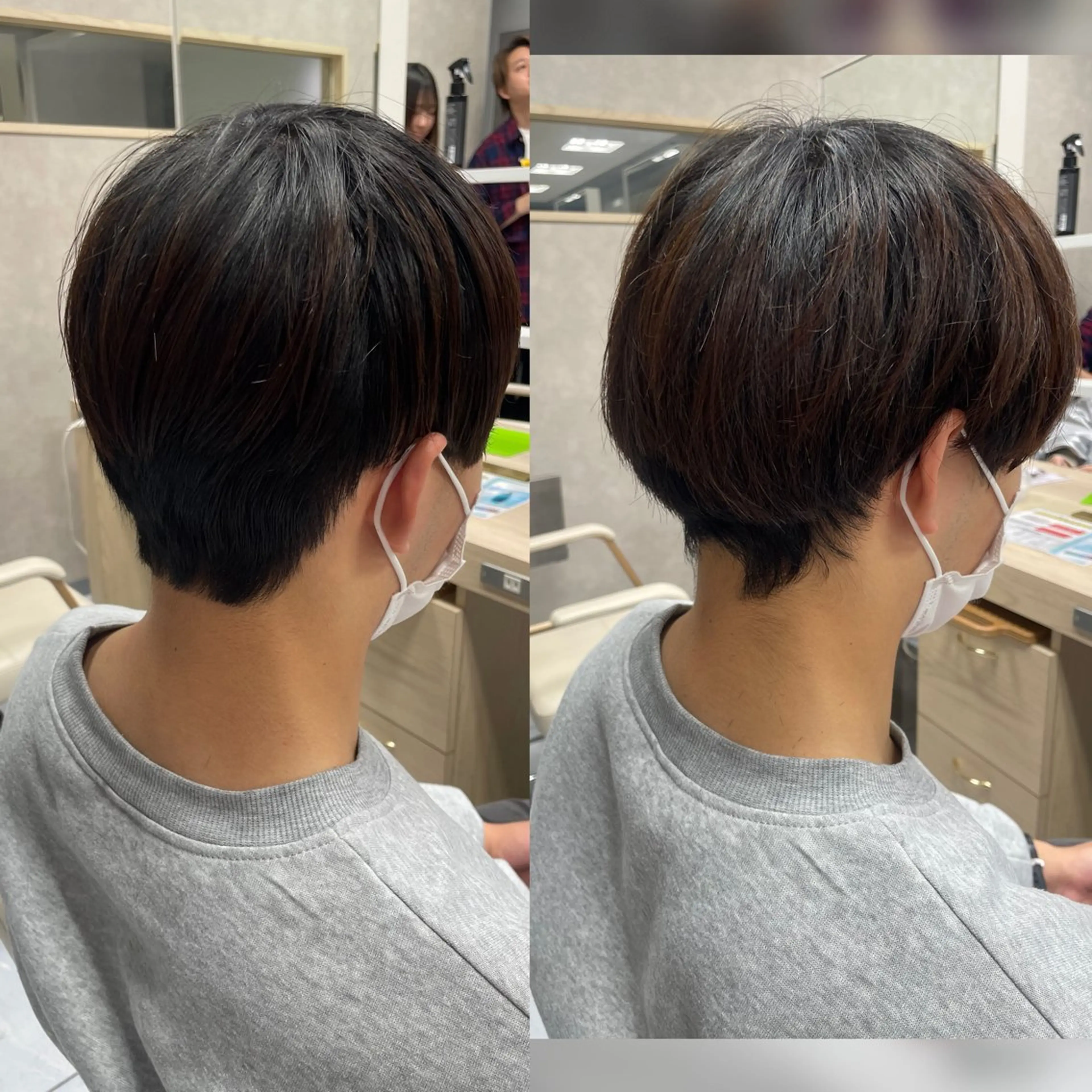 パーマ メンズ カット パーマ 縮毛矯正 ダウンパーマ特化💎 ボブ・レイヤーりなのヘアスタイル