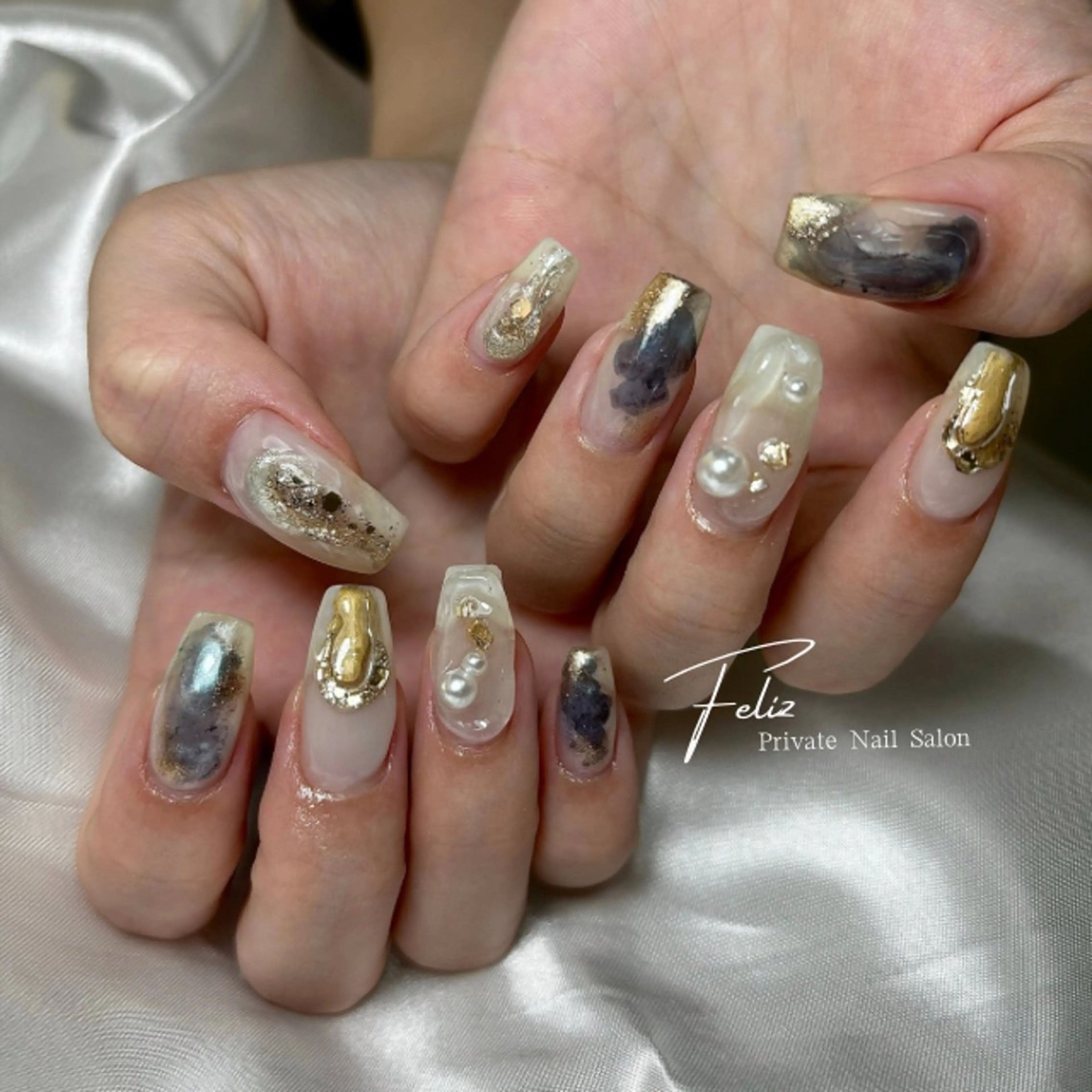 ネイル ハンドネイル ハンドケア Feliz 楽しいネイルサロンのネイルデザイン