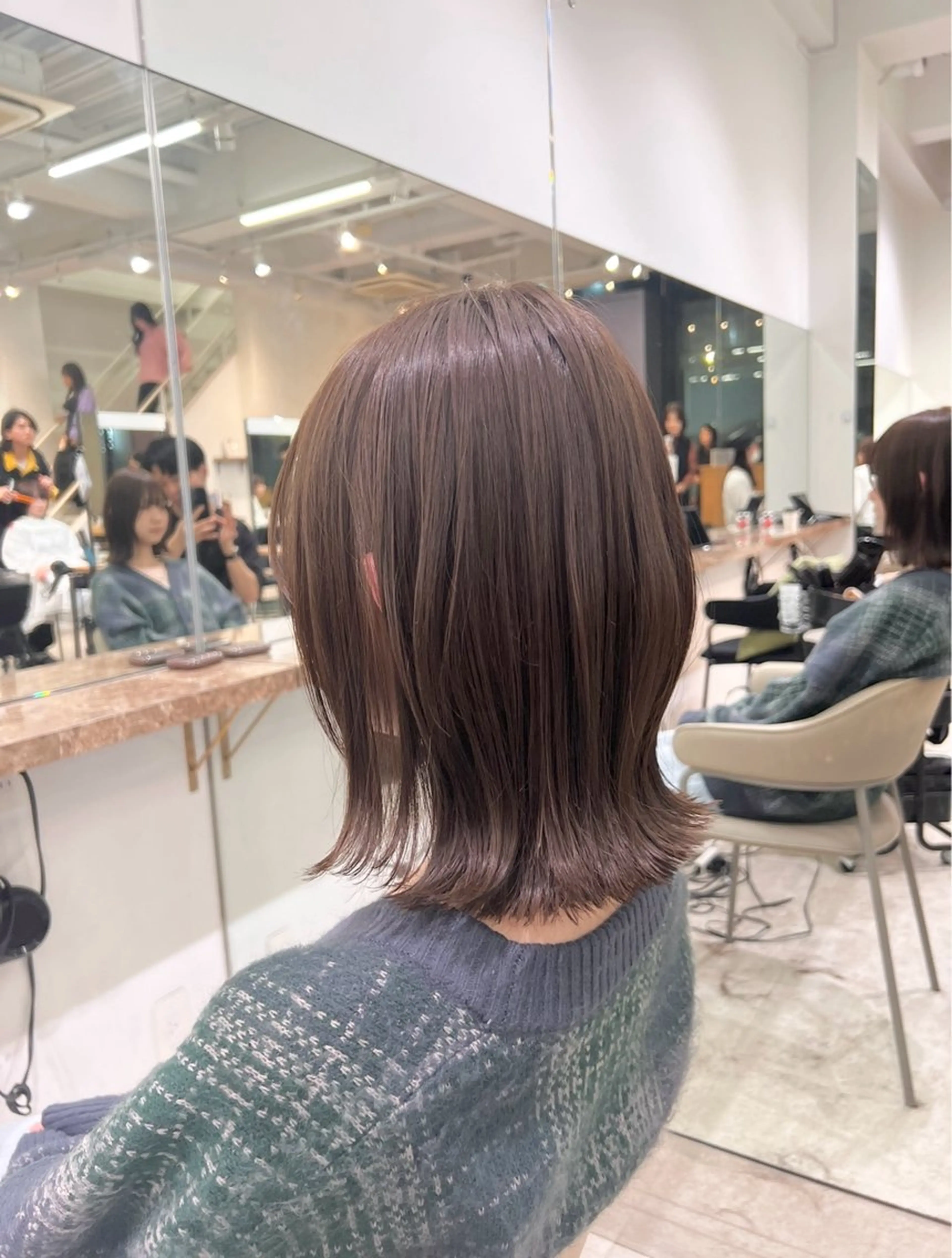 ミディアム 似合わせ×透明感カラ ーなら🎀マリアのヘアスタイル