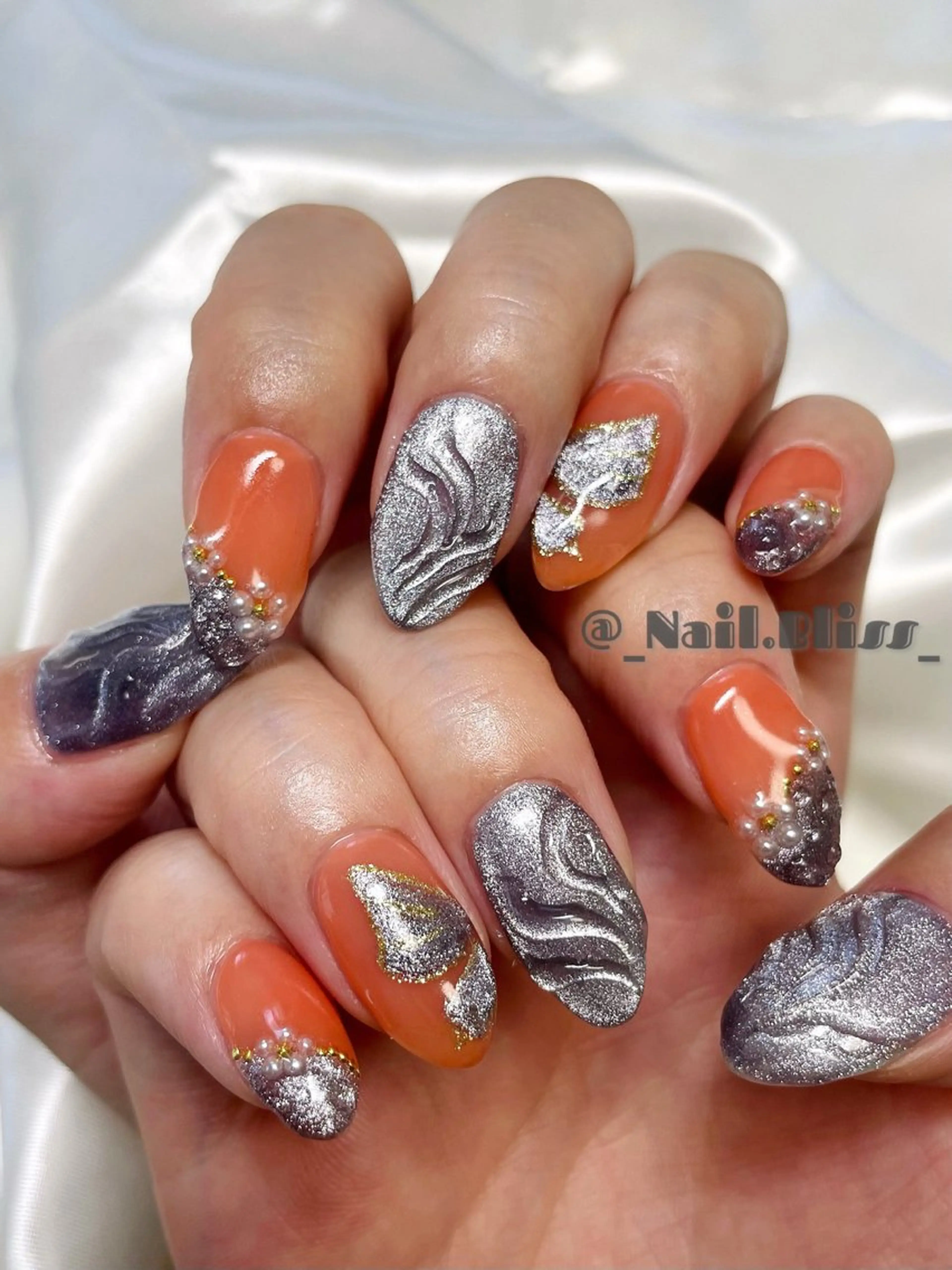 ネイル マグネットネイル 持ち込み ハンドネイル NAIL BLISSのネイルデザイン