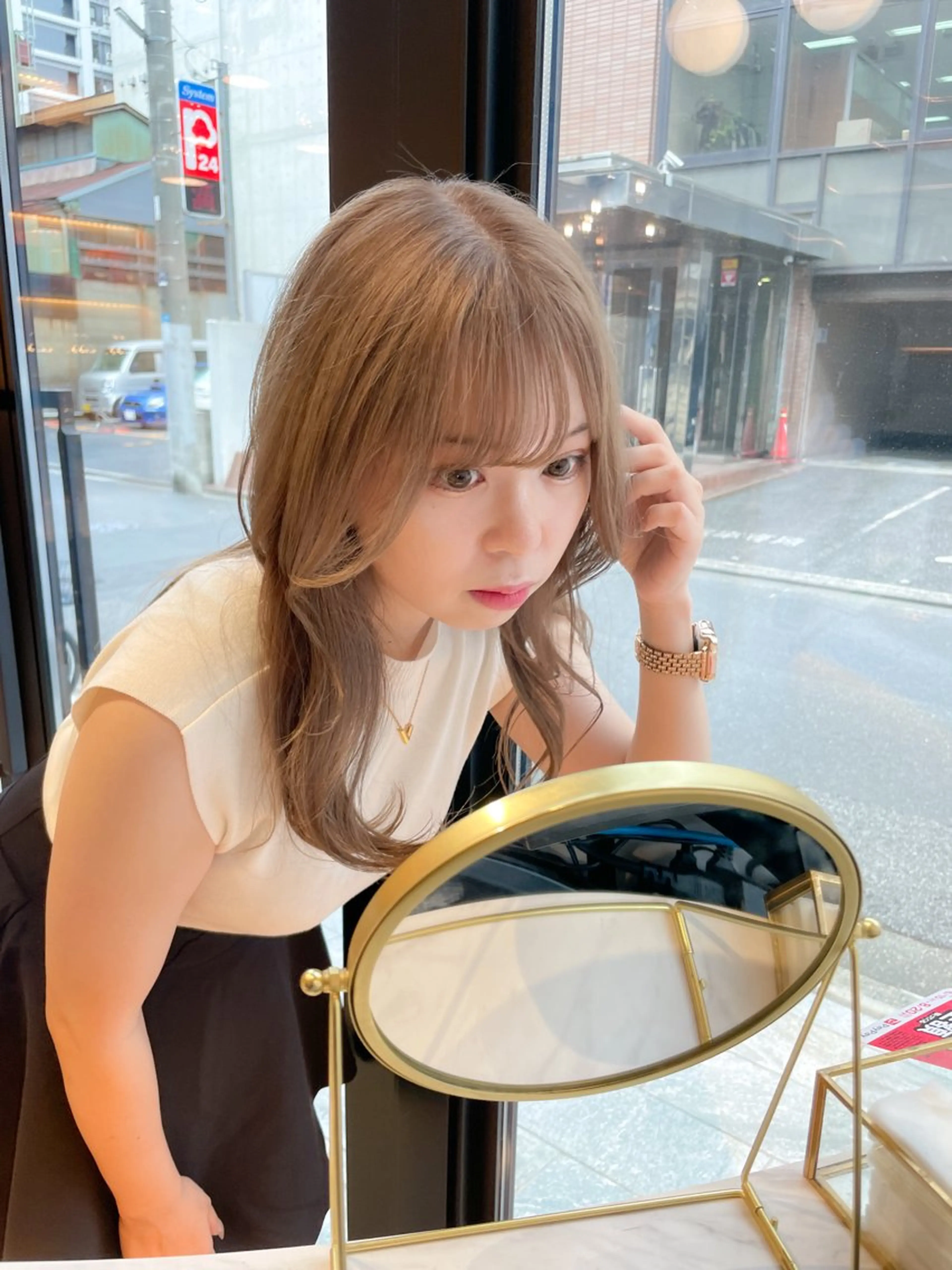 ロング カラー カット ヘアカラー トリートメント レイヤー/韓国ヘア 縮毛矯正🫧鈴木颯のヘアスタイル