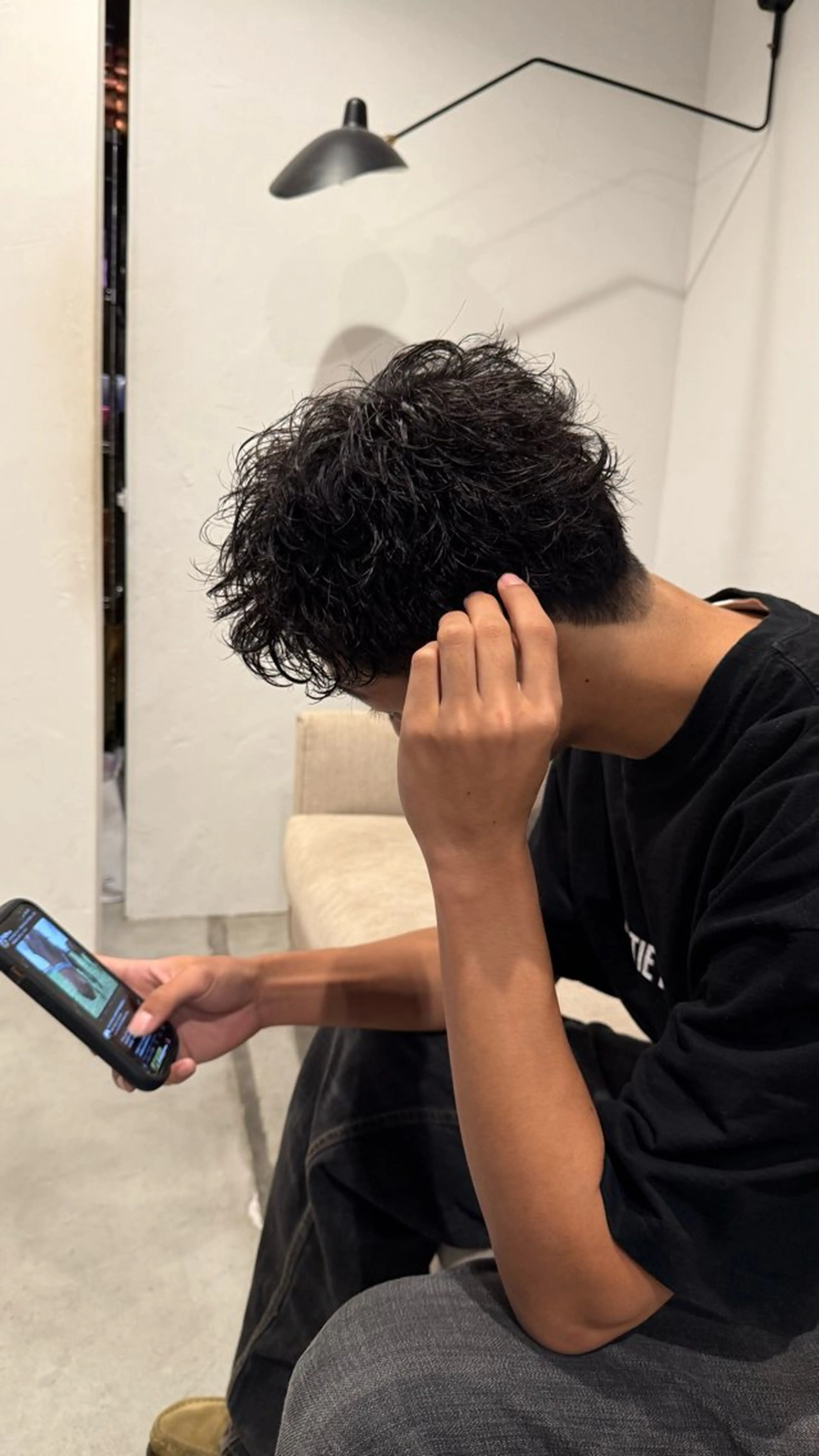 メンズ カット パーマ ダブルカラー/レイヤ ー新潟駅/谷口大海のヘアスタイル