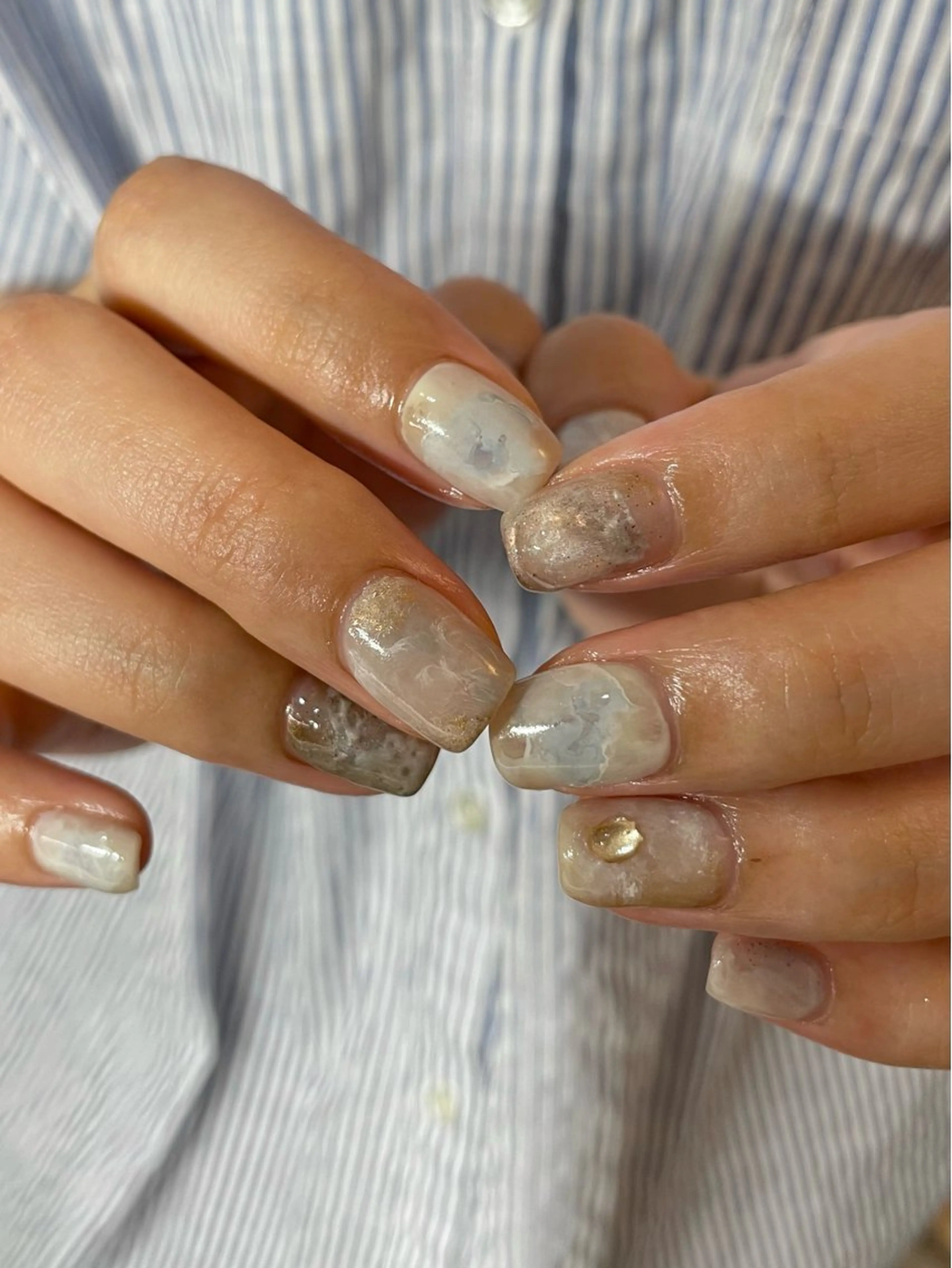 ネイル ニュアンスネイル ハンドネイル Dubhe Nail Risaのネイルデザイン