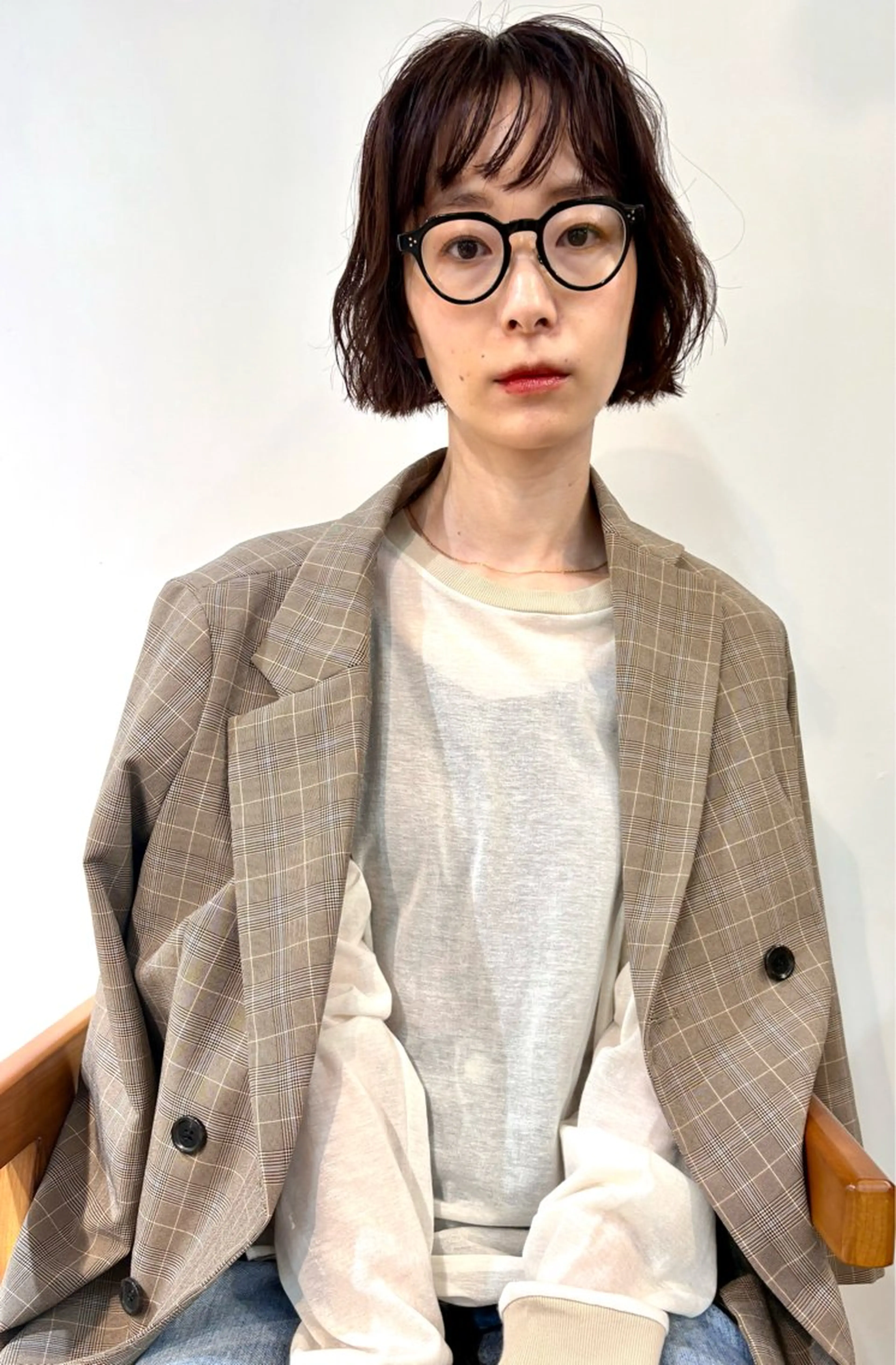 ミディアム カラー カット ヘアカラー トリートメント fit/ madokaのヘアスタイル