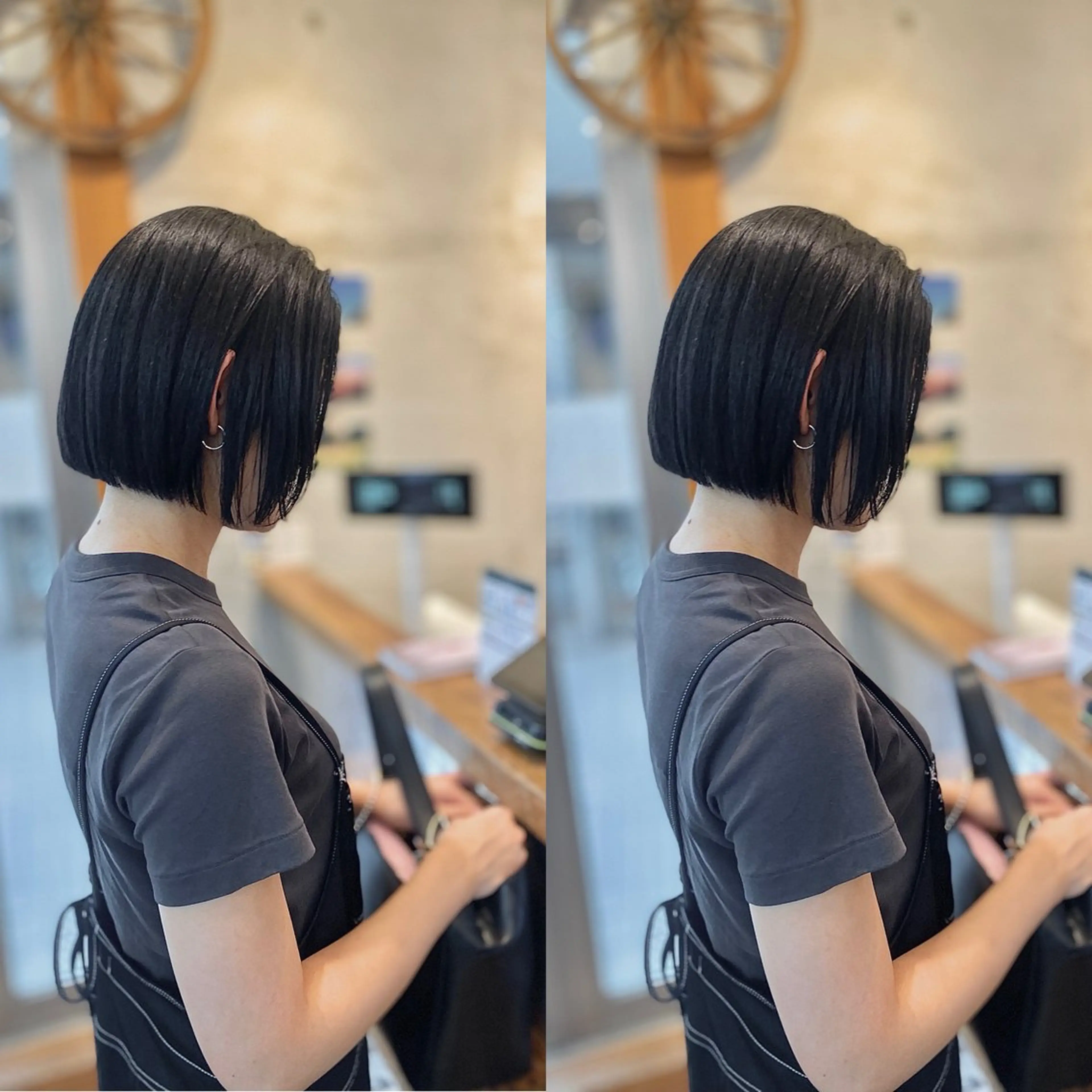 ショート パーマ カット 縮毛矯正 木村丈晴✂️ご来店 お待ちしてます😊のヘアスタイル