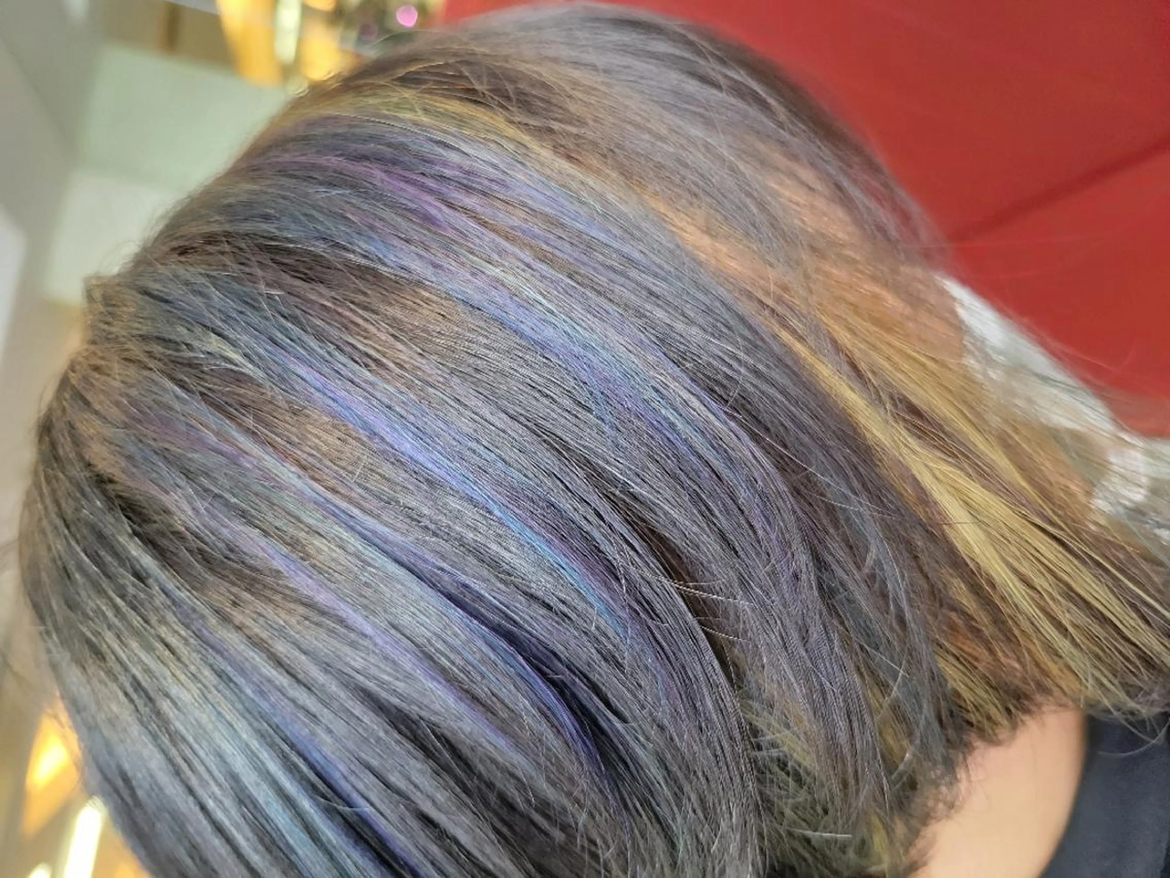 カラー ブルーカラー イエローカラー ヘアカラー 遠藤 史秋のヘアスタイル