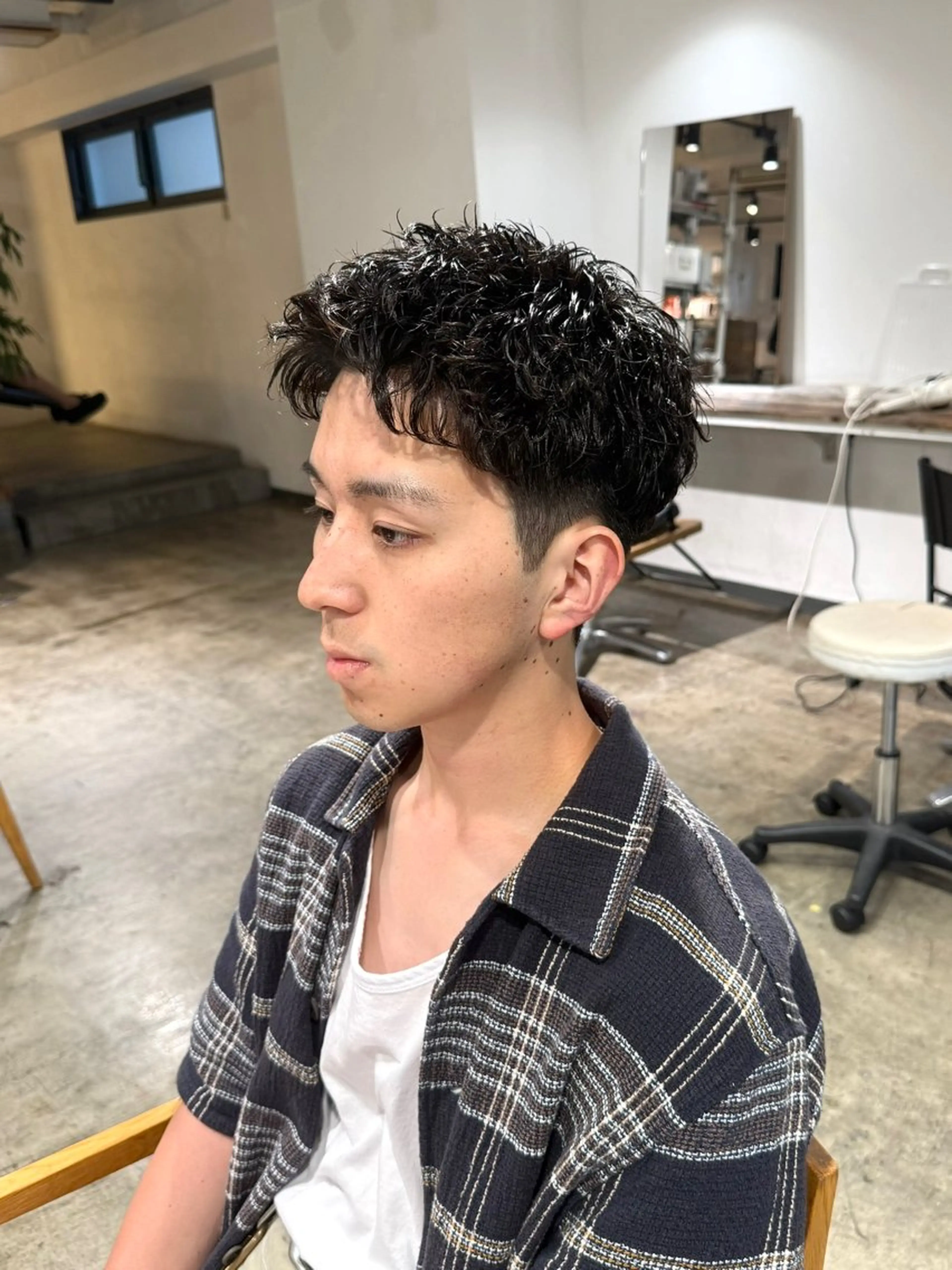 パーマ メンズ メンズパーマ カット パーマ トリートメント 骨格補正施術/メンズ 専門美容師/YUYAのヘアスタイル