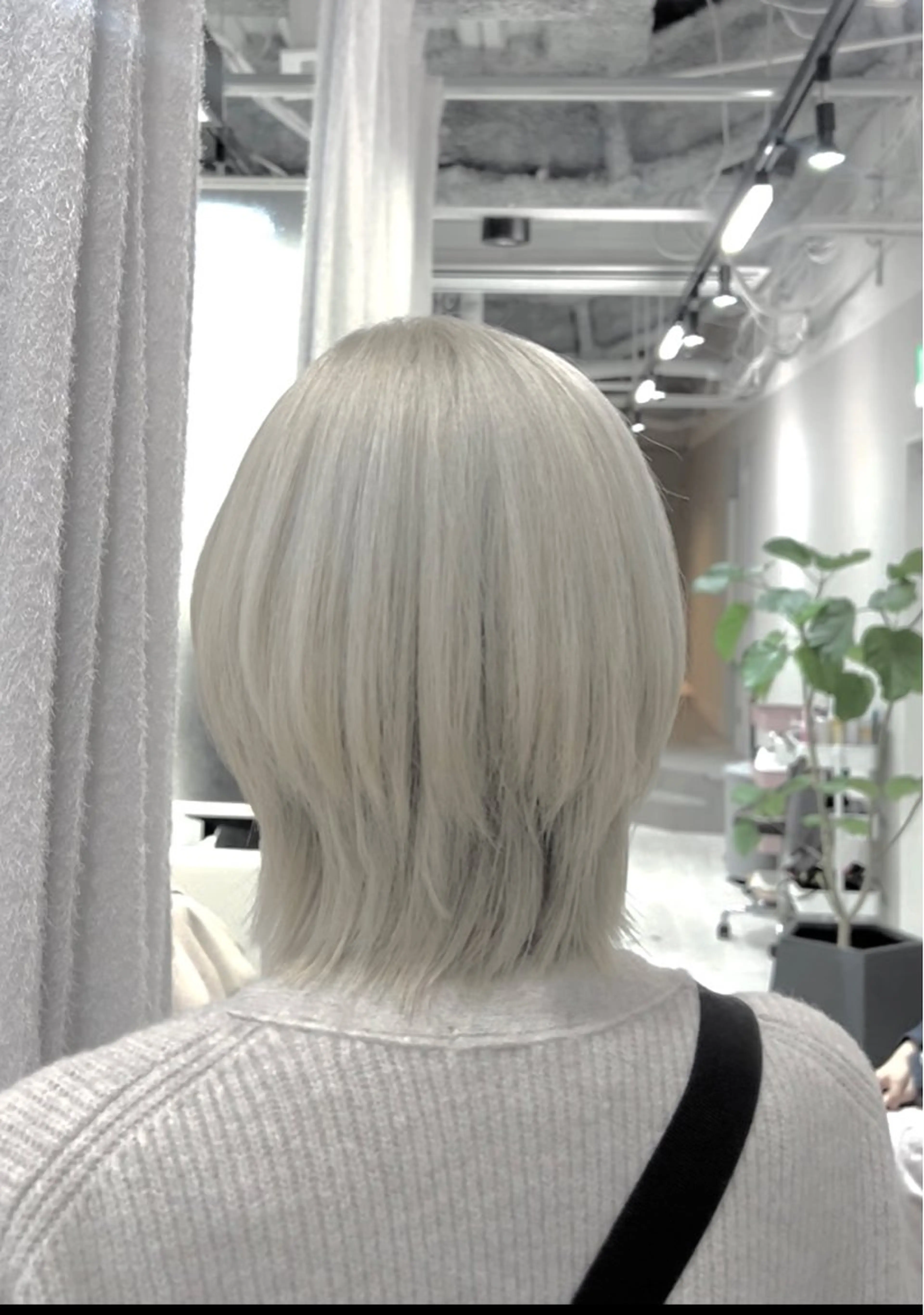 ショート カラー シルバー ホワイトシルバー ヘアカラー 🍿川越torie MIREI🍿のヘアスタイル