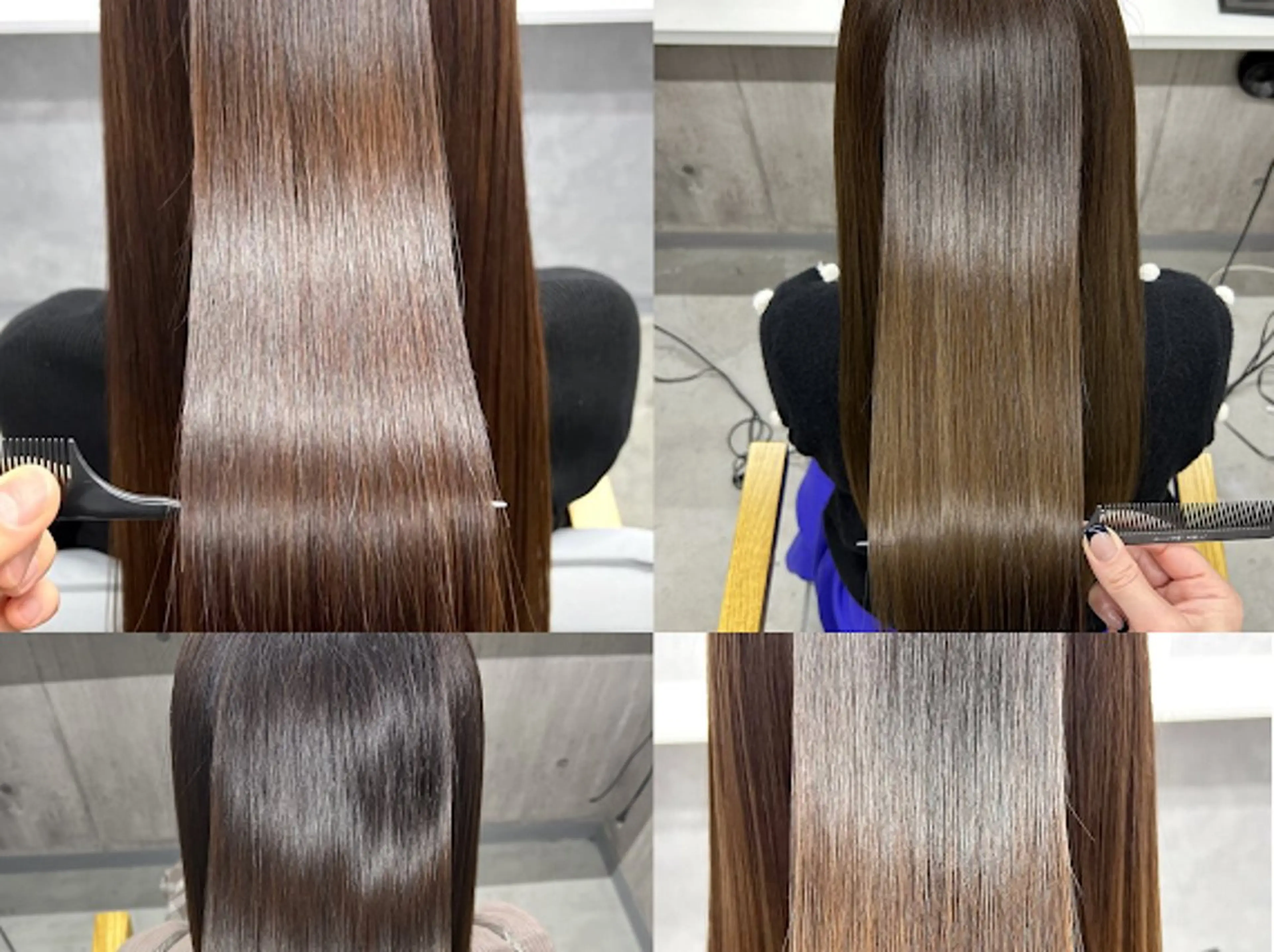 ロング カラー 髪質改善×韓国艶髪 カラー ヒナタ🍒のヘアスタイル