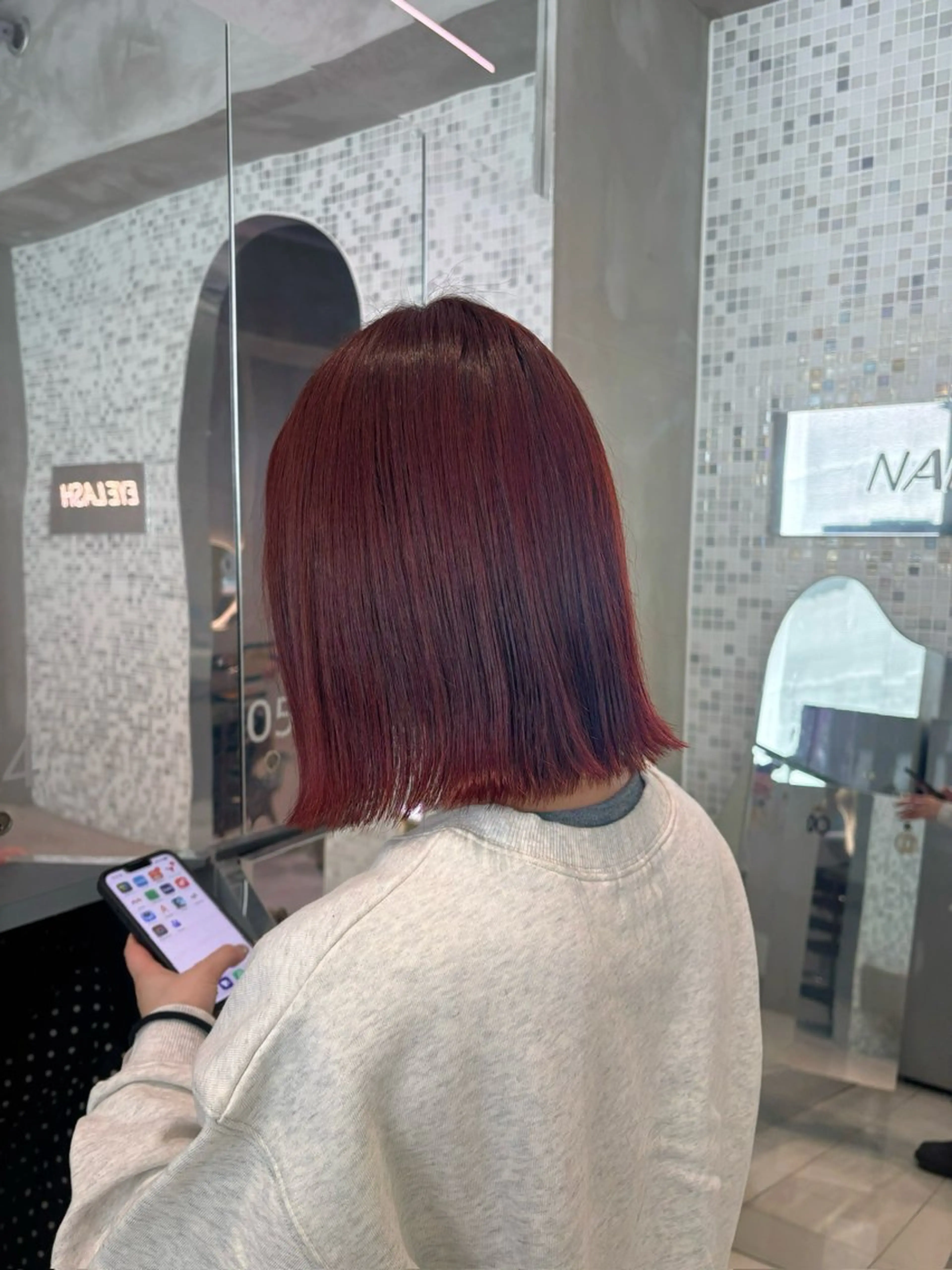 ショート ヘアカラー 透明感モテ髪🩷 ヒナノのヘアスタイル