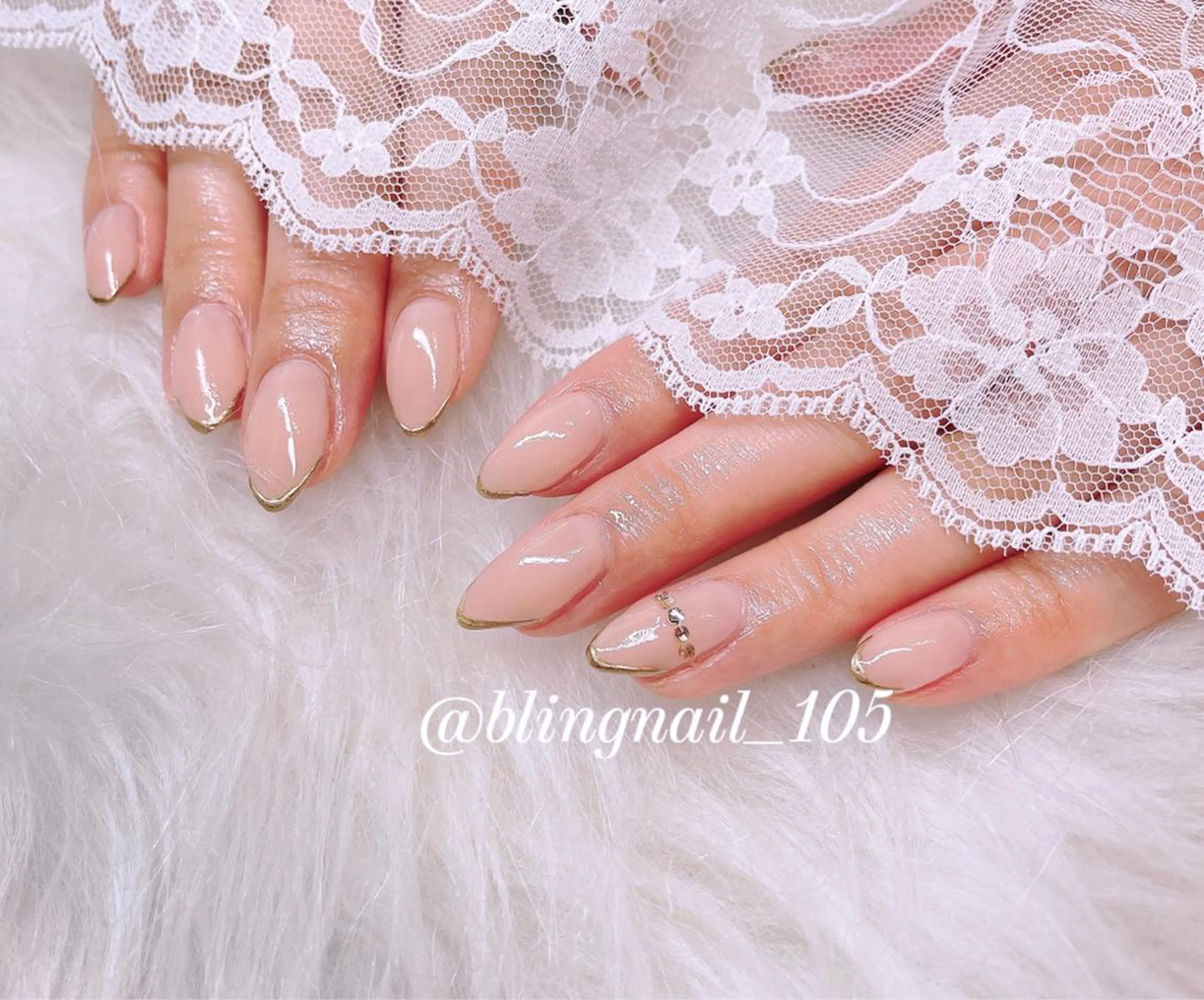 ネイル 23時まで❤︎韓国、 ワンホンネイルのネイルデザイン