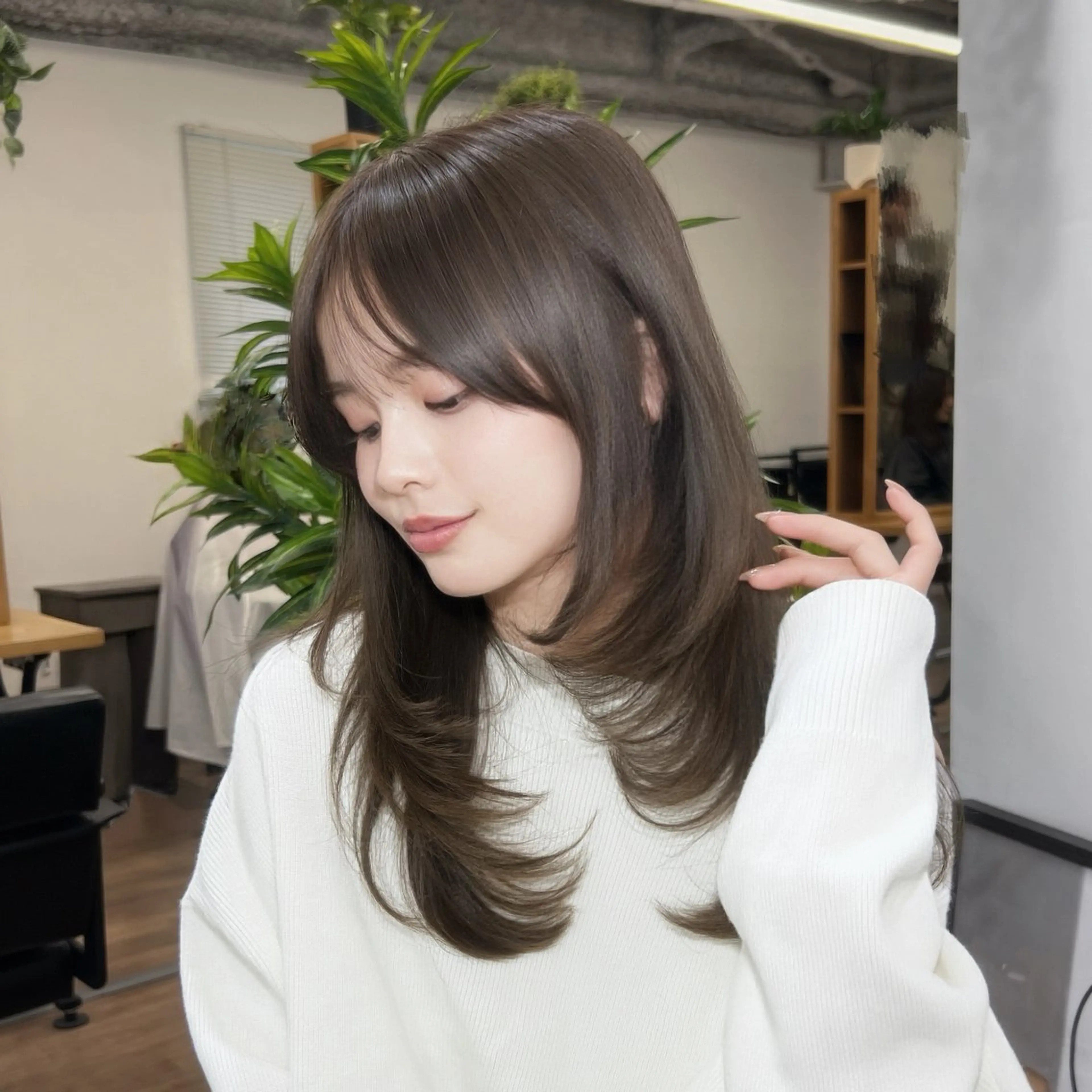 カラー ベージュカラー オリーブベージュ カット ヘアカラー トリートメント 渋谷レイヤーカット❌ 縮毛矯正専門/武田涼のヘアスタイル